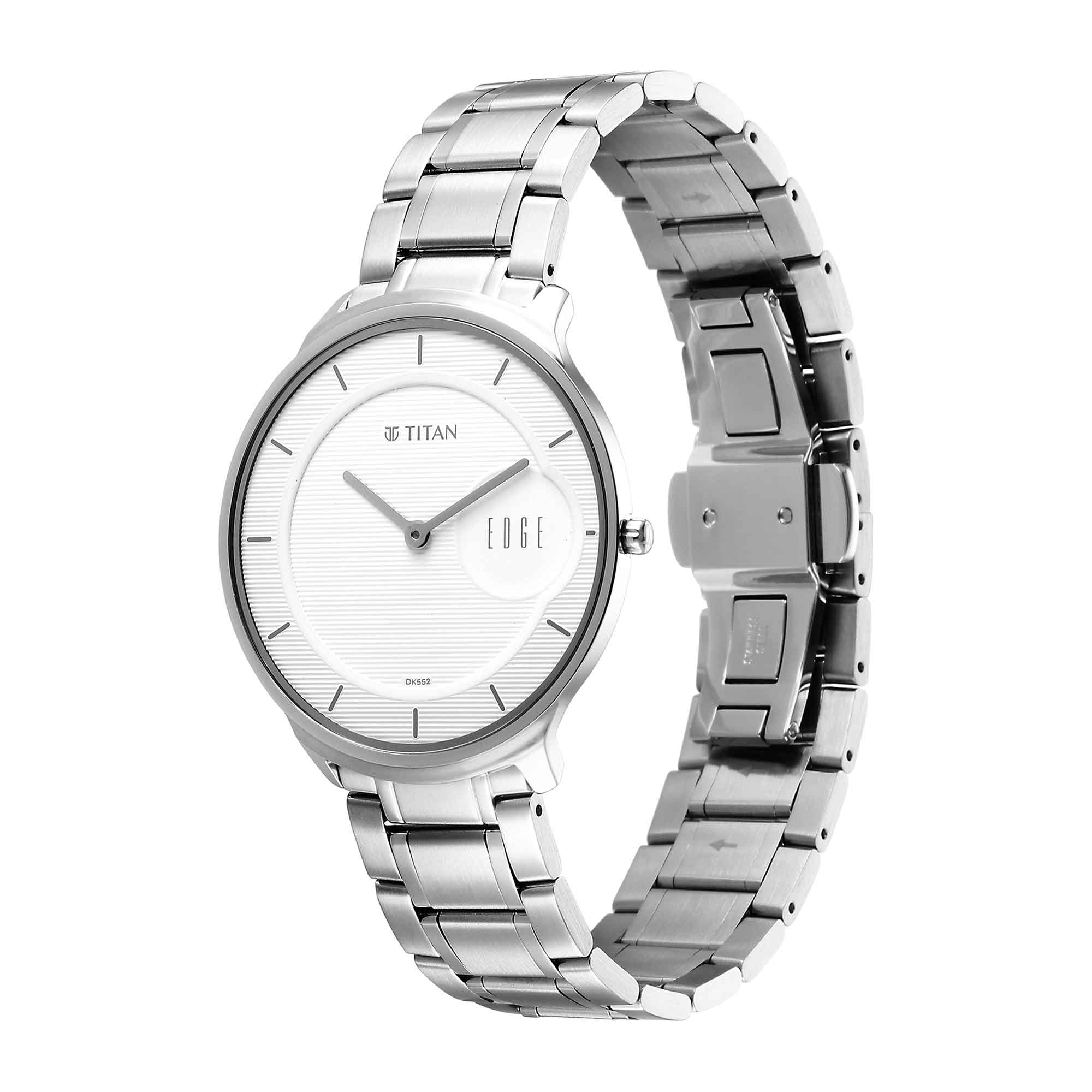 Titan Edge Metal Silver Dial Stainless Steel Strap Watch for Men - Image 6
