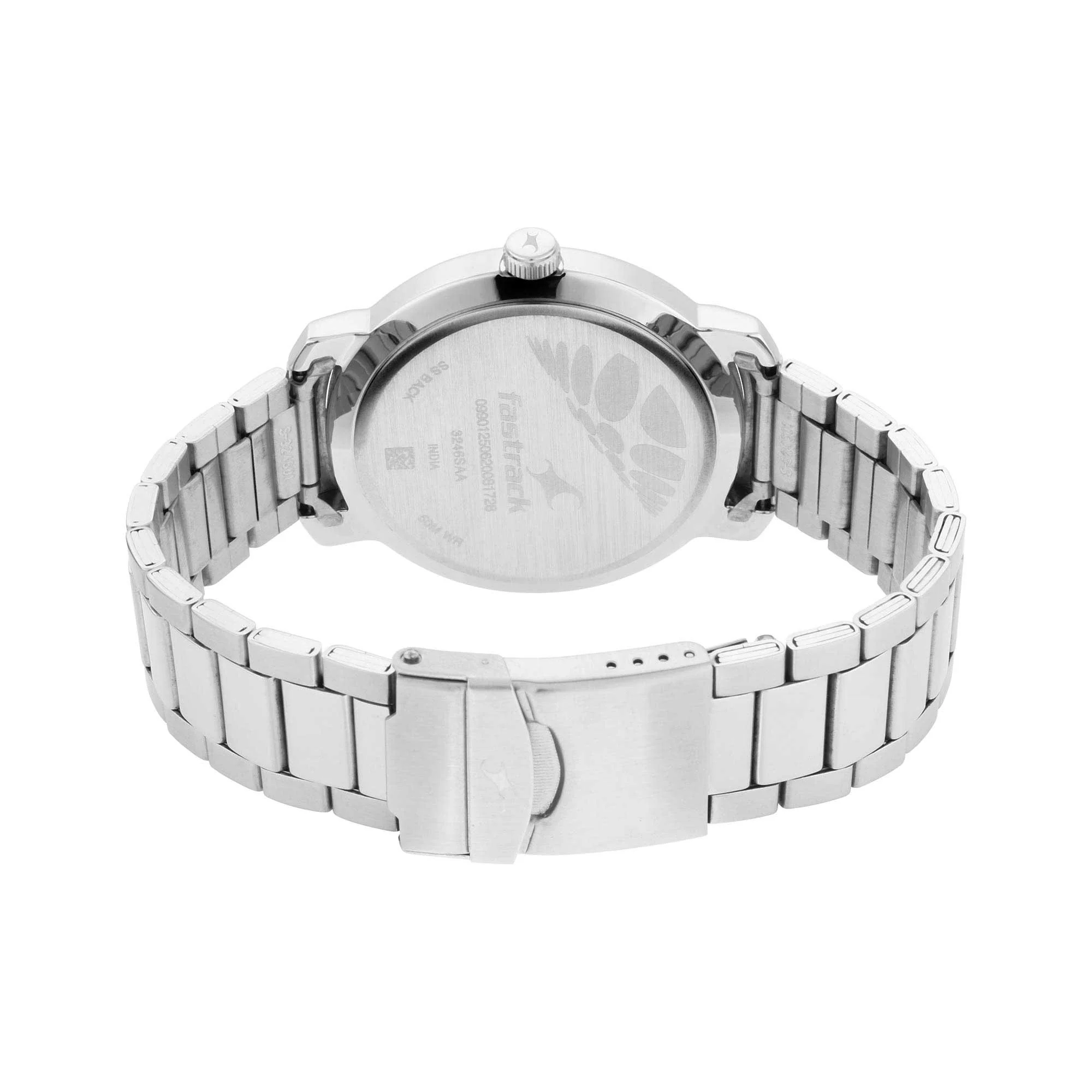 Fastrack Bare Basics Quartz Analog with Date Blue Dial Stainless Steel Strap Watch for Men - Image 5