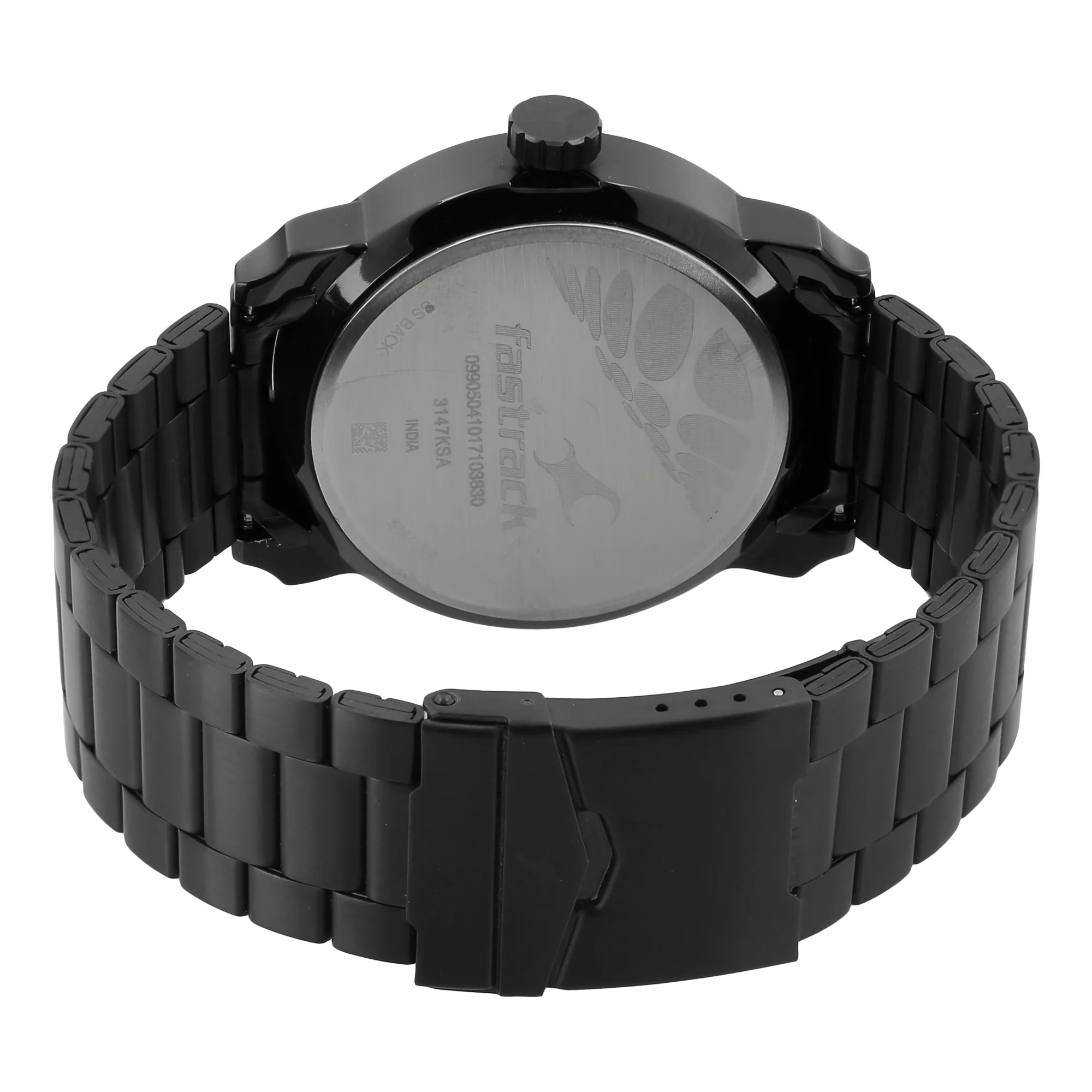 Fastrack Quartz Analog Black Dial Stainless Steel Strap Watch for Men - Image 5