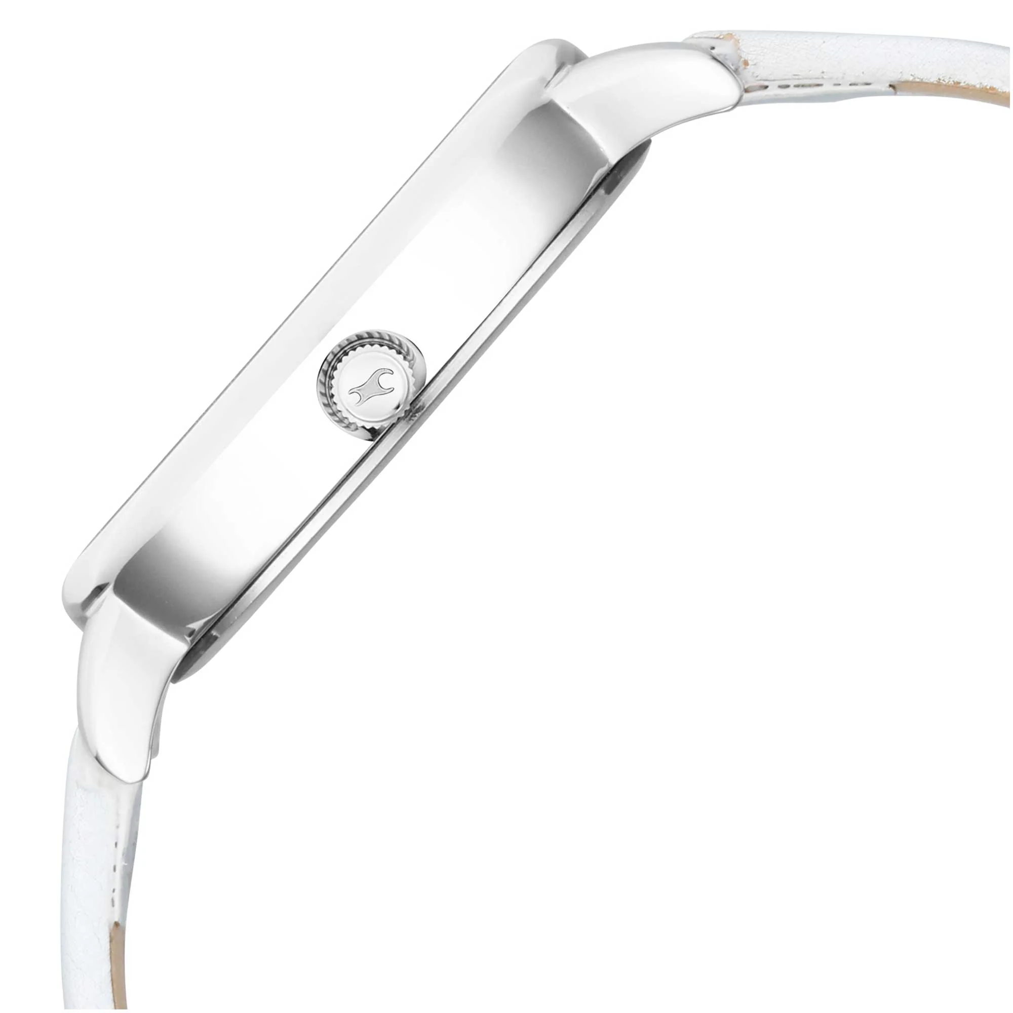 Fastrack Glitch Quartz Analog Silver Dial Leather Strap Watch for Girls - Image 3