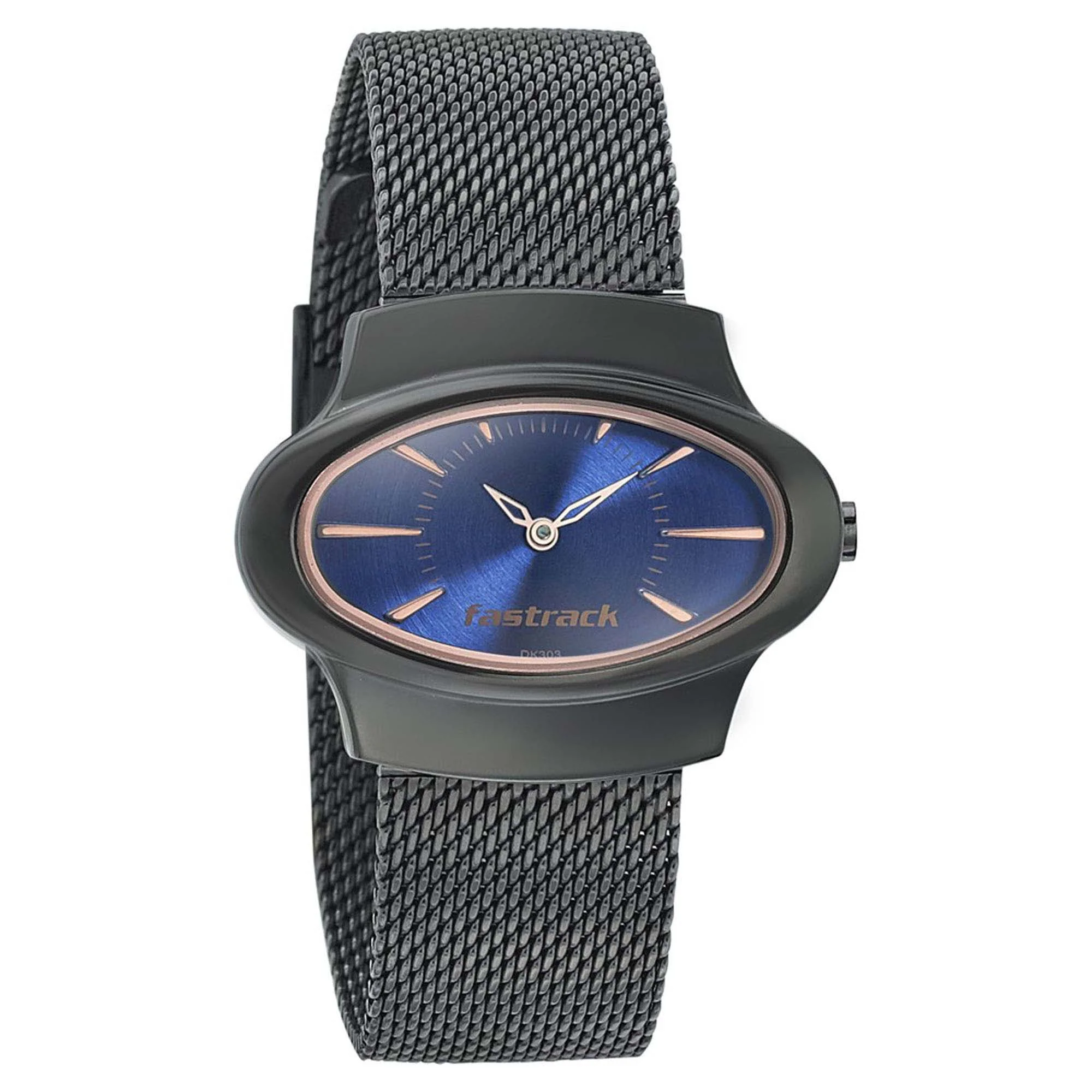 Fastrack Hitlist Quartz Analog Blue Dial Stainless Steel Strap Watch for Girls - Image 2
