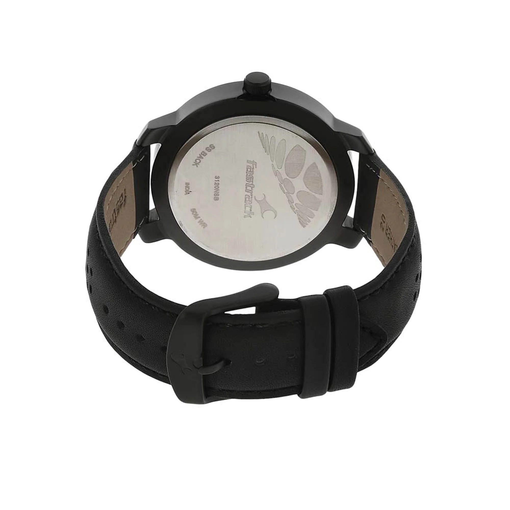 Fastrack Black Dial Leather Strap Analog Watch for Men - Image 4