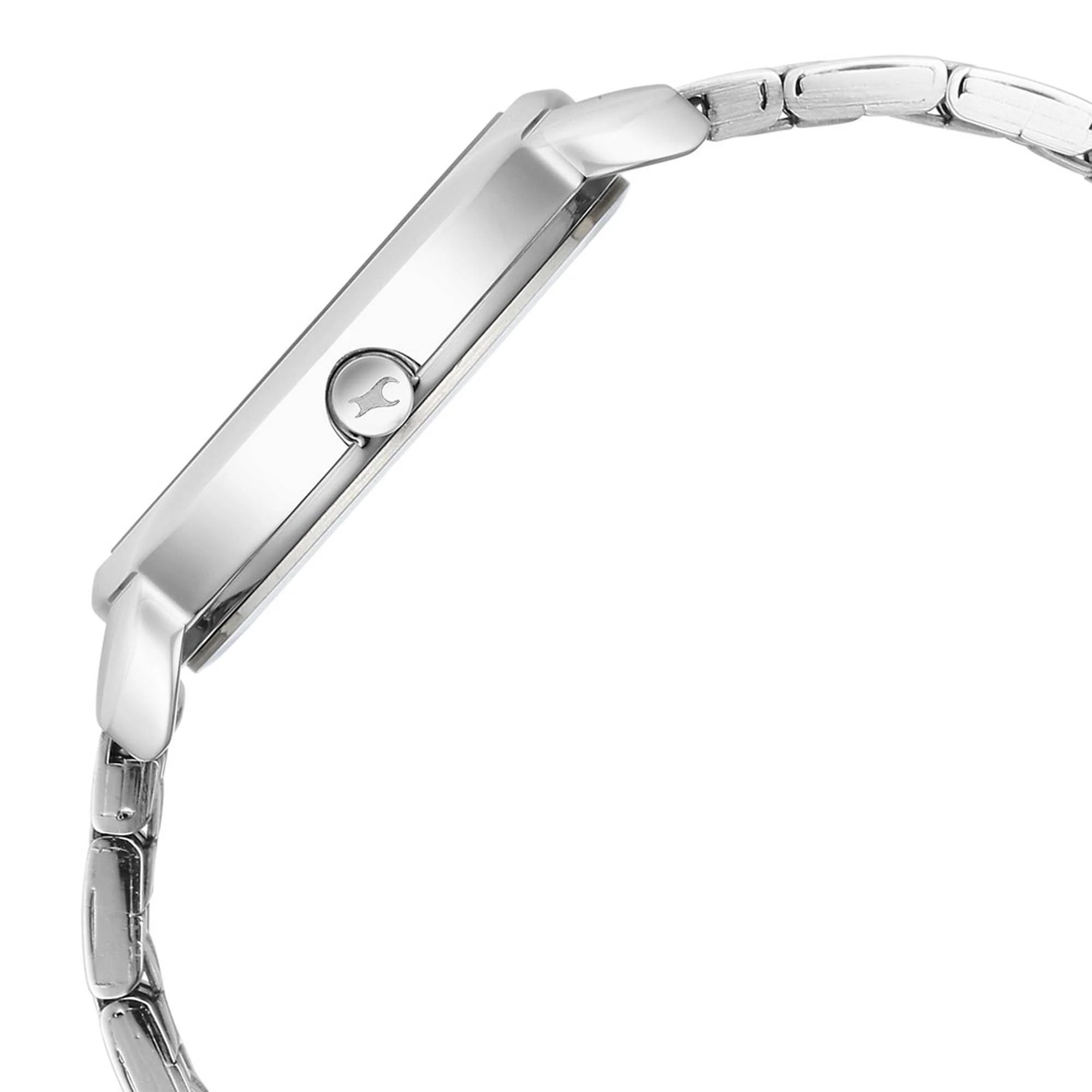 Fastrack Stunners Quartz Analog Silver Dial Metal Strap Watch for Girls - Image 4