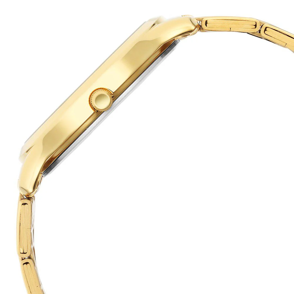 Titan Karishma Quartz Analog Champagne Round Dial Golden Stainless Steel Strap Watch For Men - Image 4