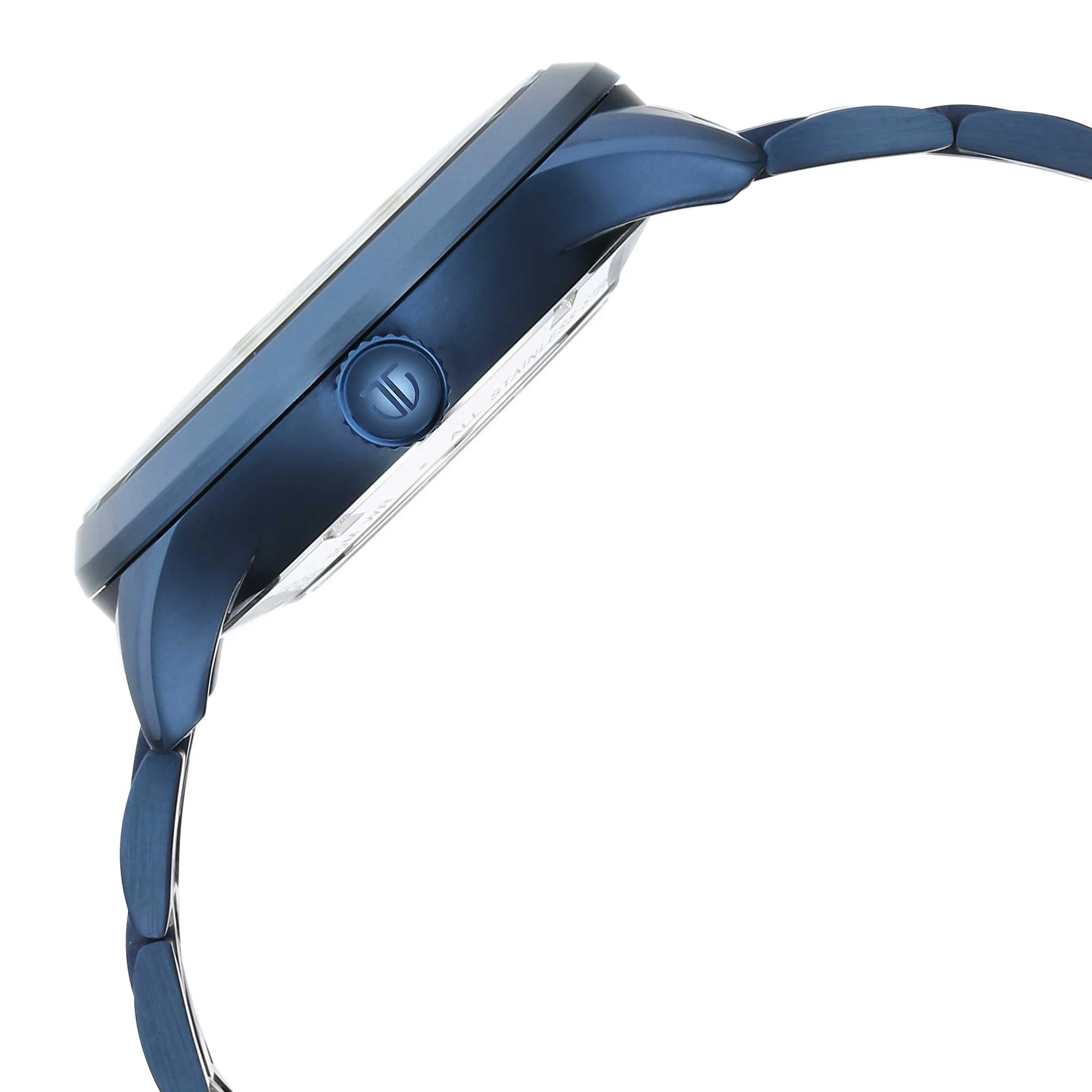 Titan Metal Mechanicals Blue Dial Blue Stainless Steel Strap Watch for Men - Image 3