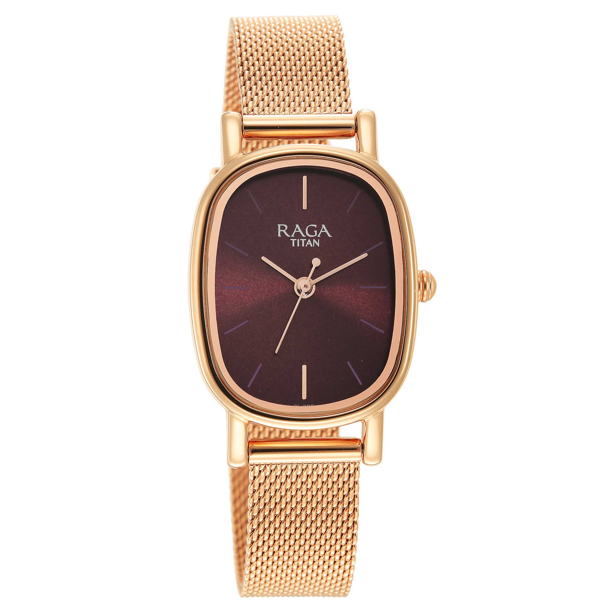 Titan Raga Viva Brown Dial Analog Stainless Steel Strap Watch for Women - Image 2