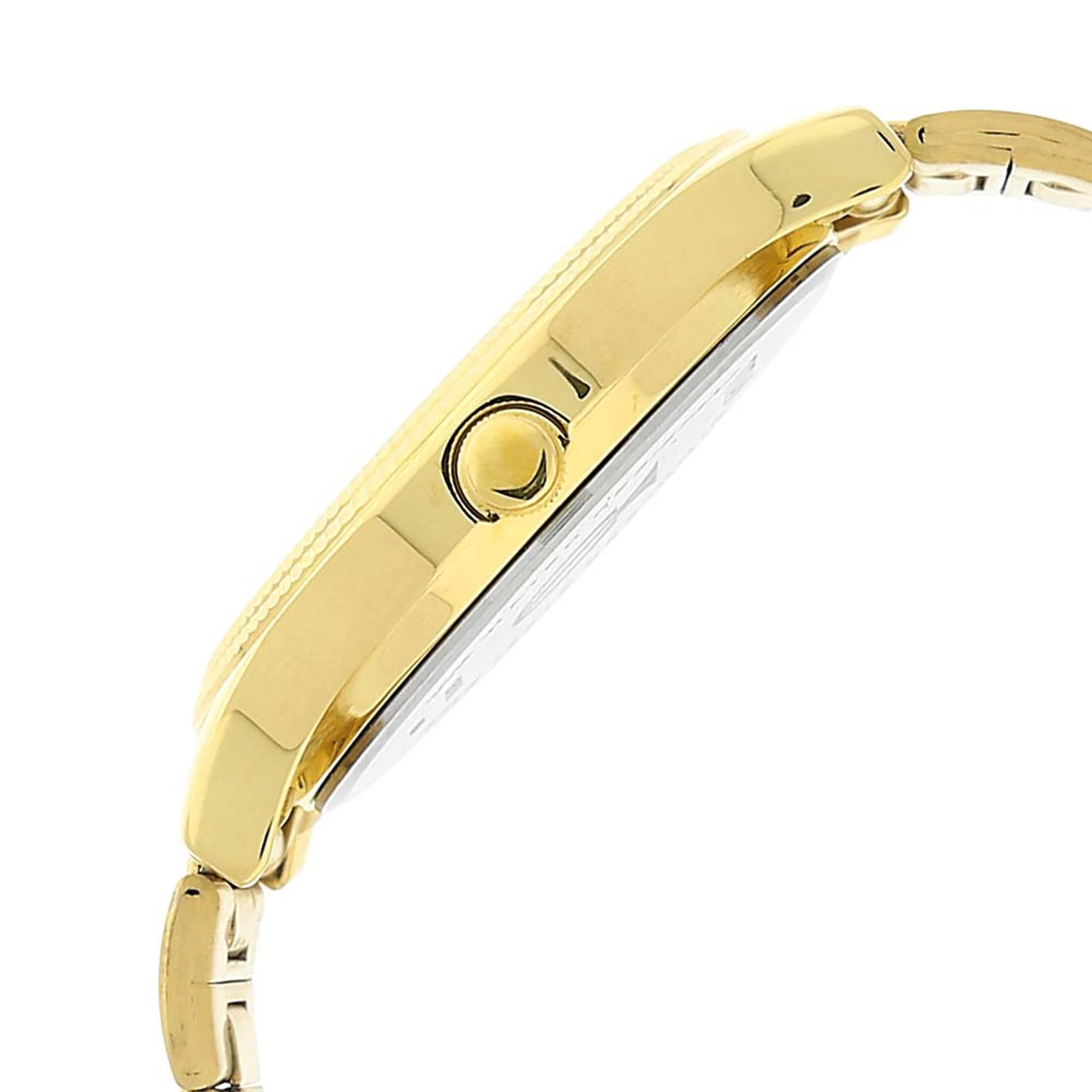 Titan Analog with Day and Date Quartz Champagne Dial Metal Round Stainless Steel Strap watch for Men - Image 5