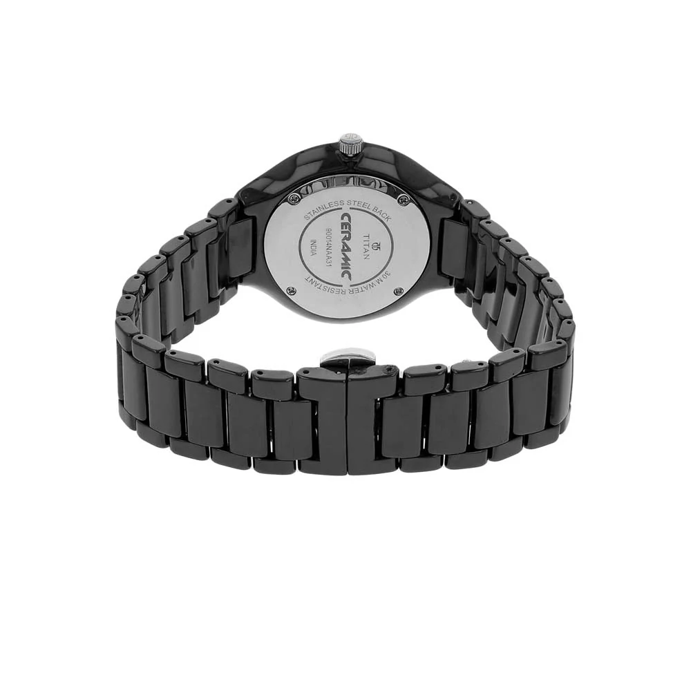 Titan Black Dial Analog Ceramic Strap Ceramic Strap Watch for Men - Image 5
