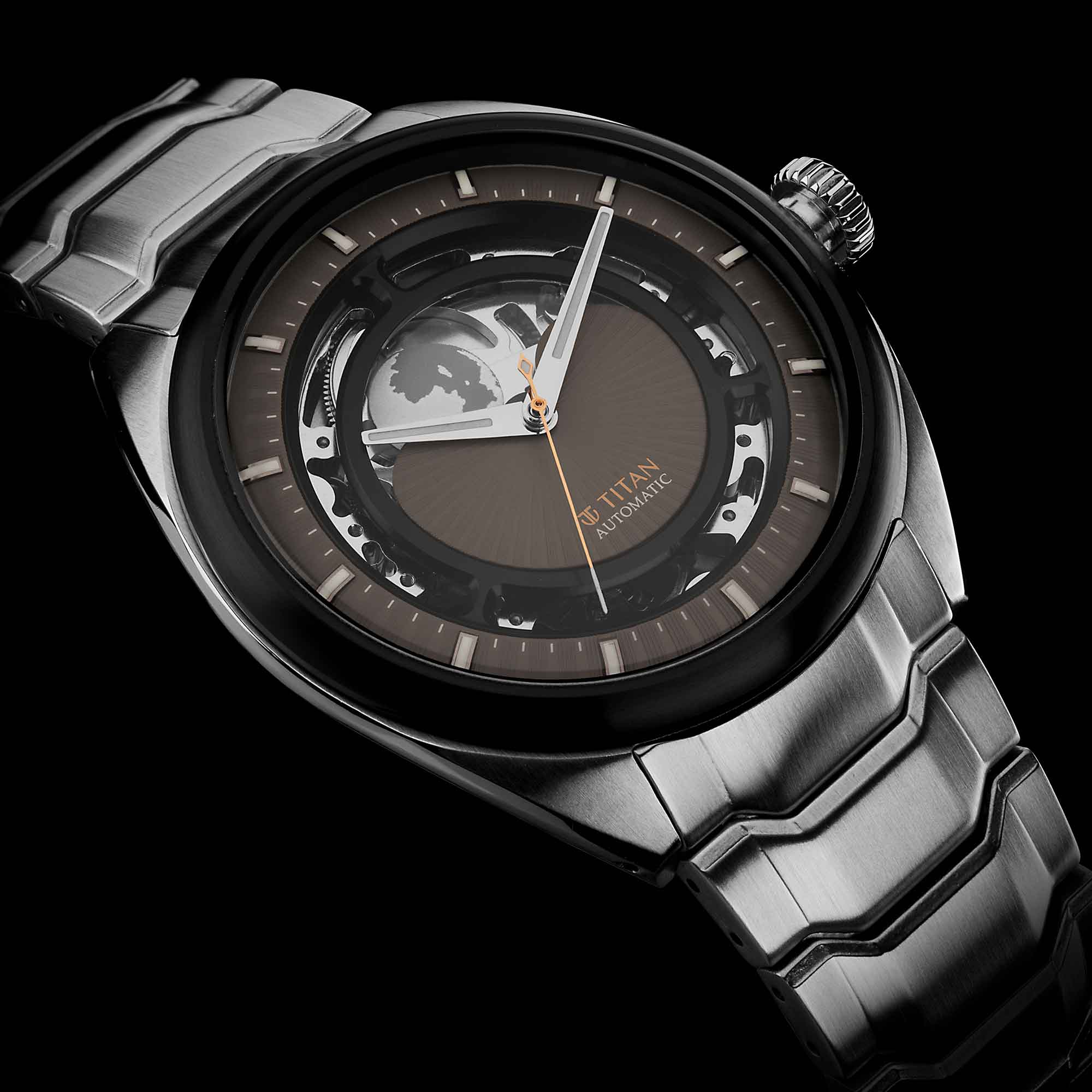 Titan Stellar Caelum Multilayered Sun Moon Dial Automatic Watch - Image 2