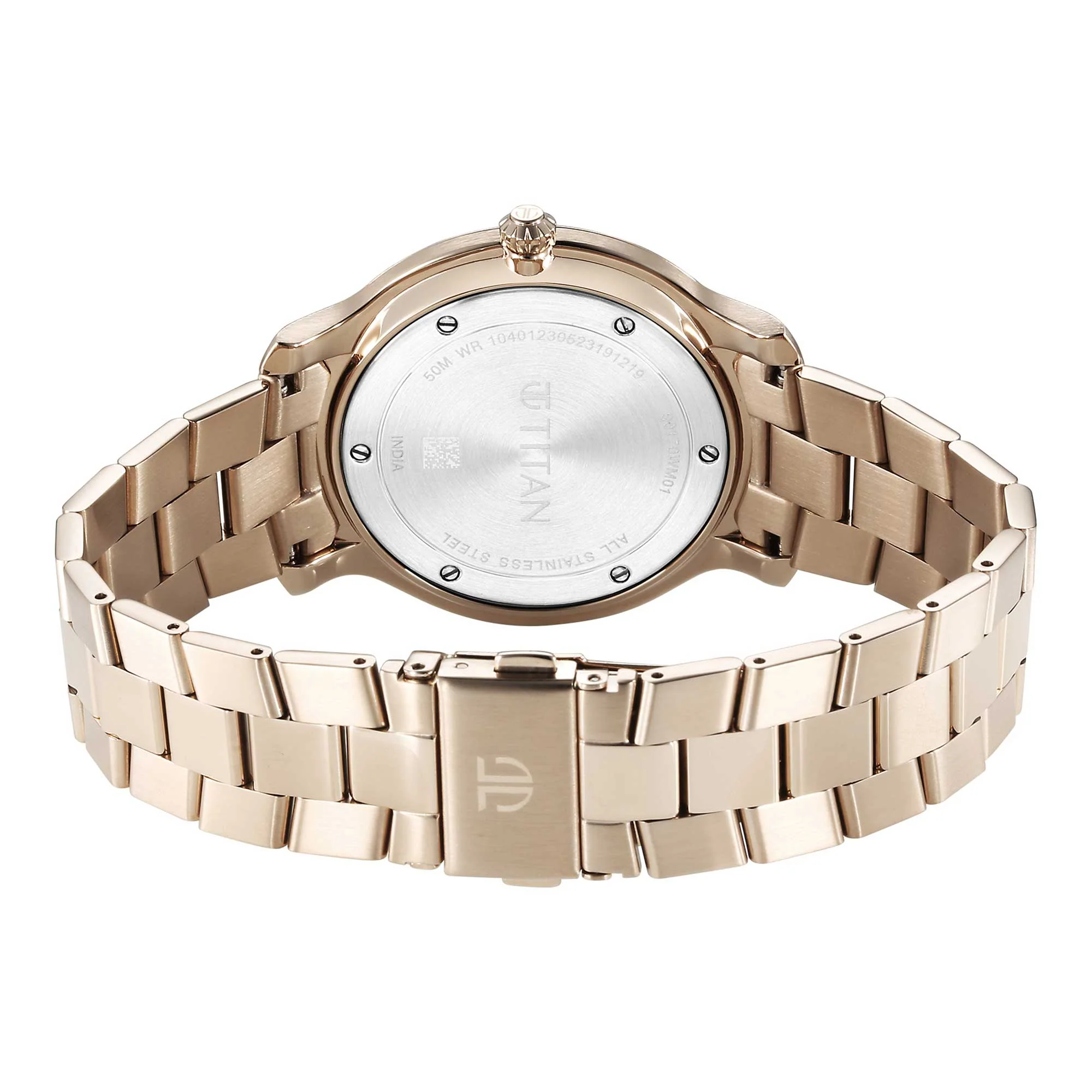 Titan Classic Distincta Silver Dial Analog with Date Stainless Steel Strap watch for Men - Image 6