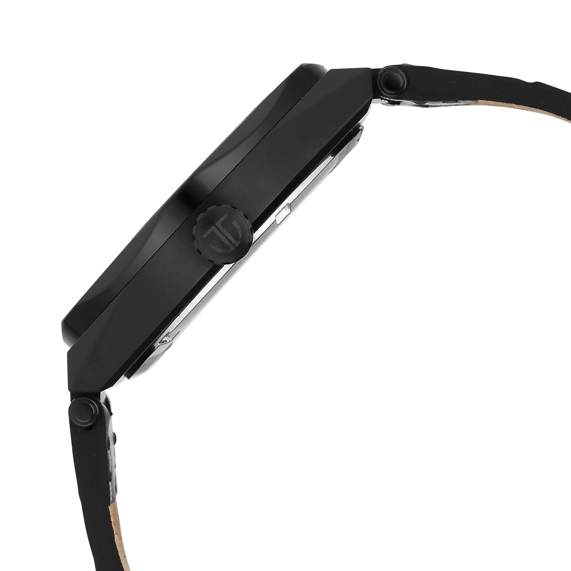 Titan Black Dial Leather Strap Analog with Small Second Watch for Men - Image 4