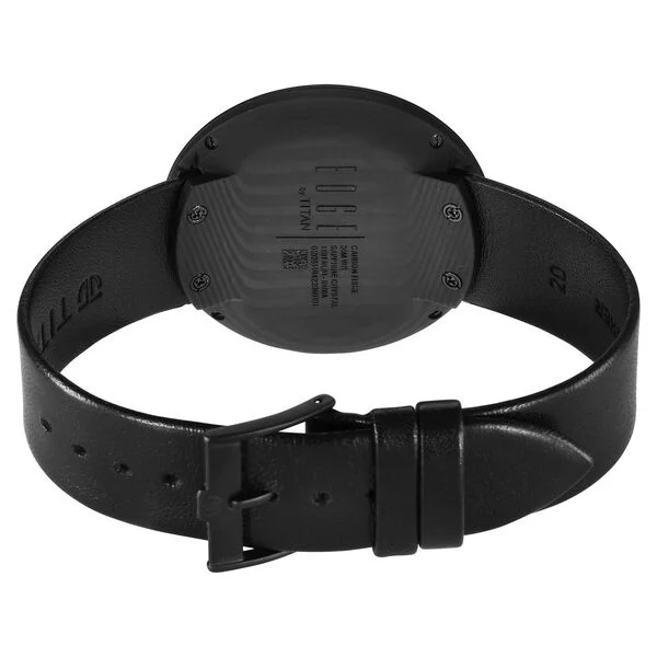 Titan Edge Black Dial Leather Strap Analog Watch for Unisex - Image 4