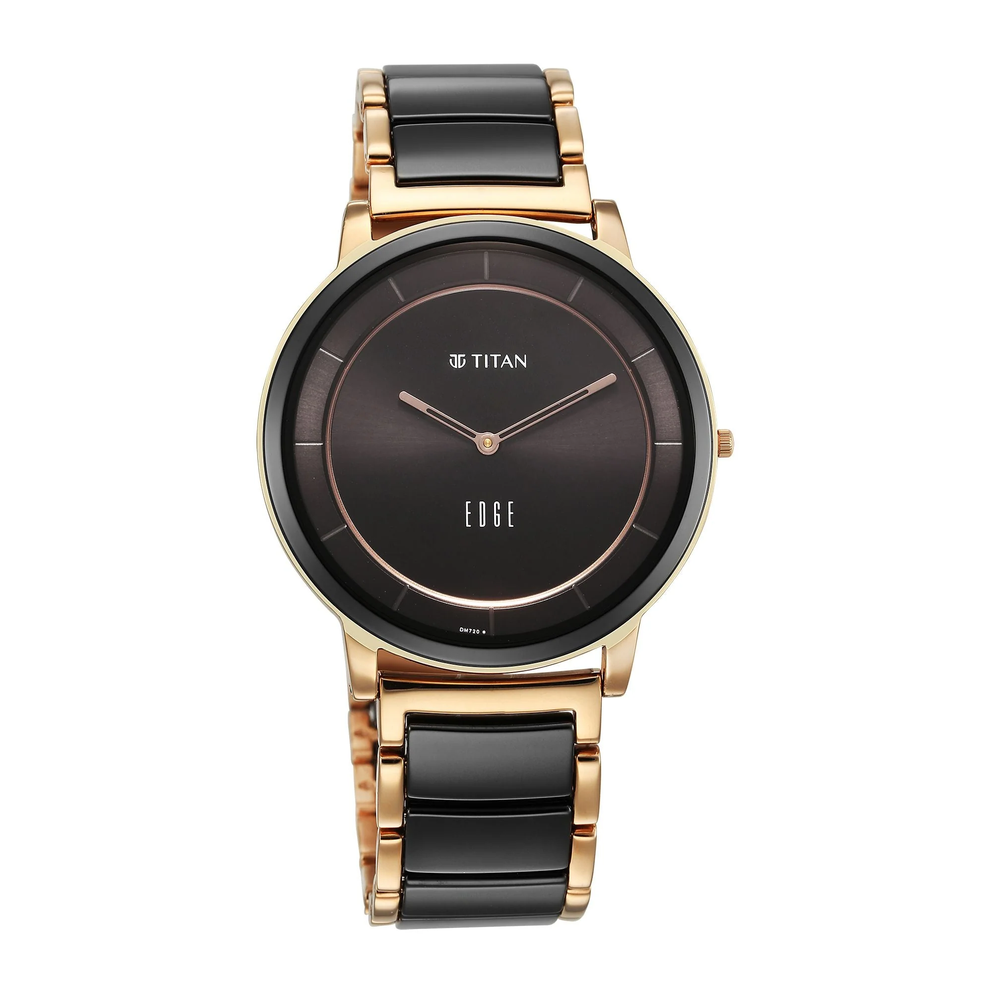 Titan Edge Fusion Quartz Analog Black Dial Black Steel & Ceramic Strap Watch for Men - Image 6