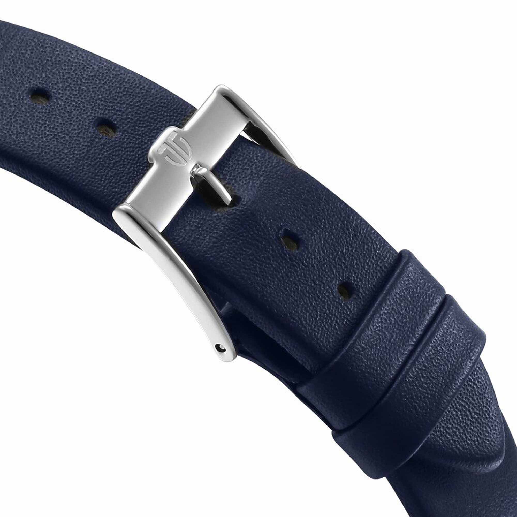 Titan Edge Murals Quartz Analog Blue Dial Blue Leather Strap Watch For Men - Image 5