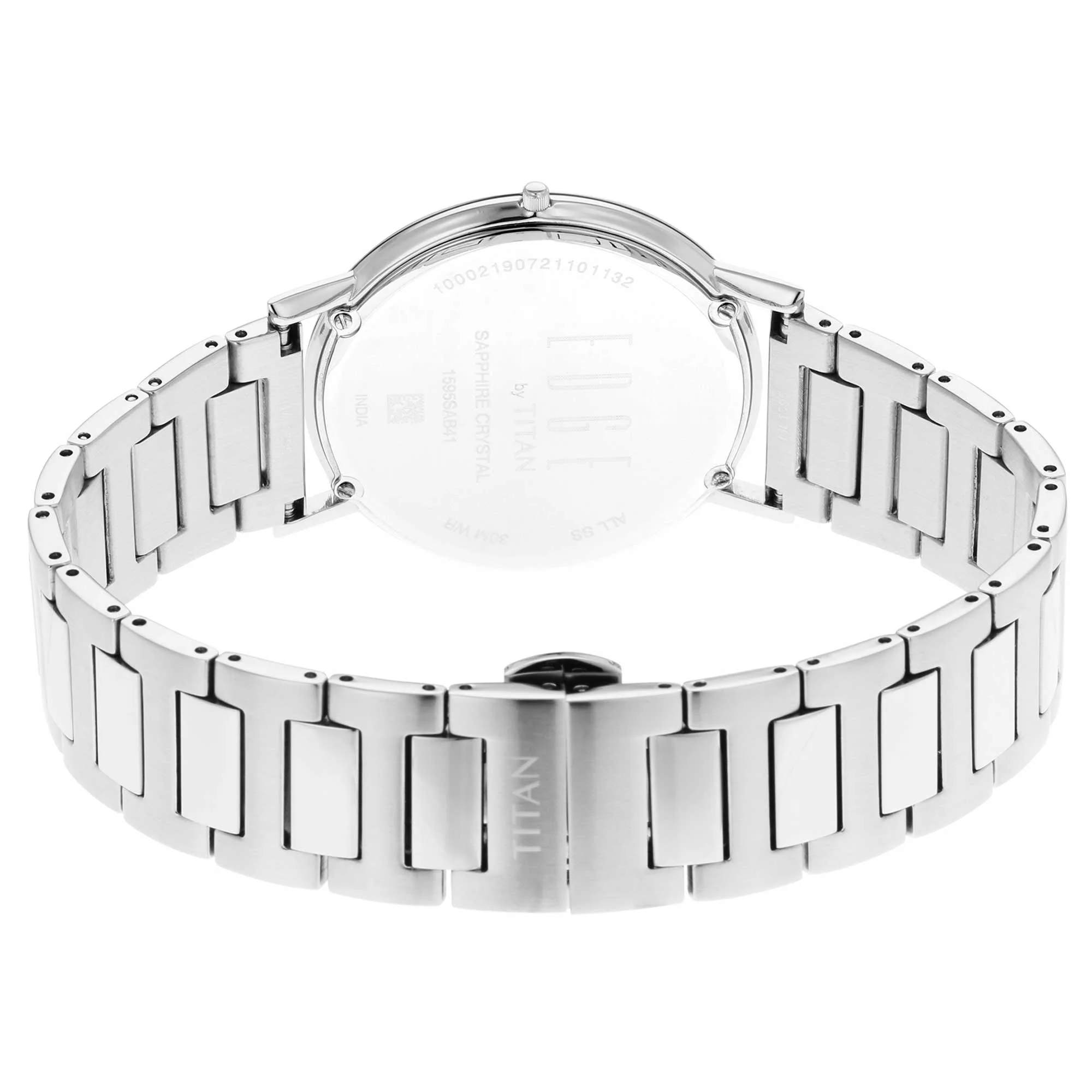 Titan Edge Silver White Dial Analog Stainless Steel Strap watch for Men - Image 6