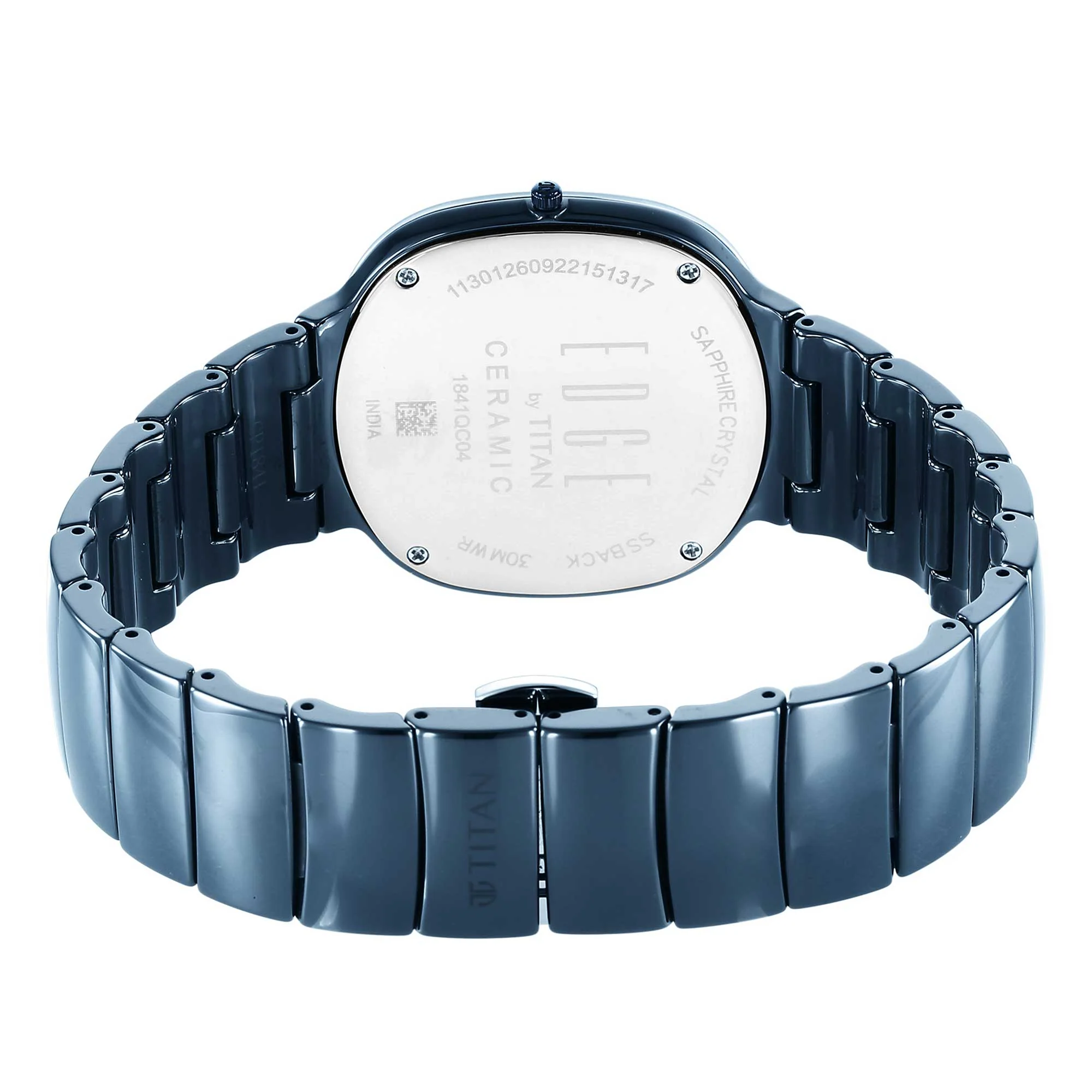 Titan Edge Squircle Quartz in Atlantic Blue with Glossy Ceramic Unisex Watch - Image 5