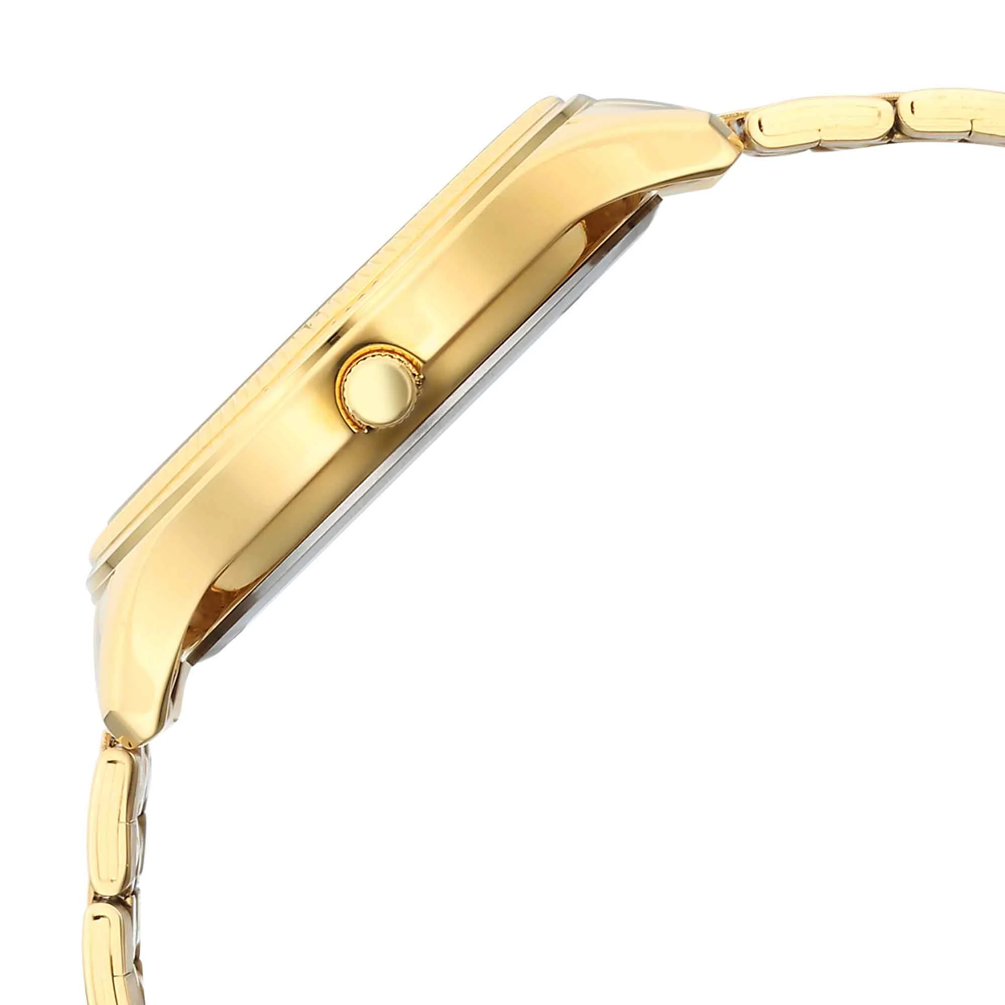 Titan Green Dial Gold Stainless Steel Strap Analog with Day and Date Watch for Men - Image 2