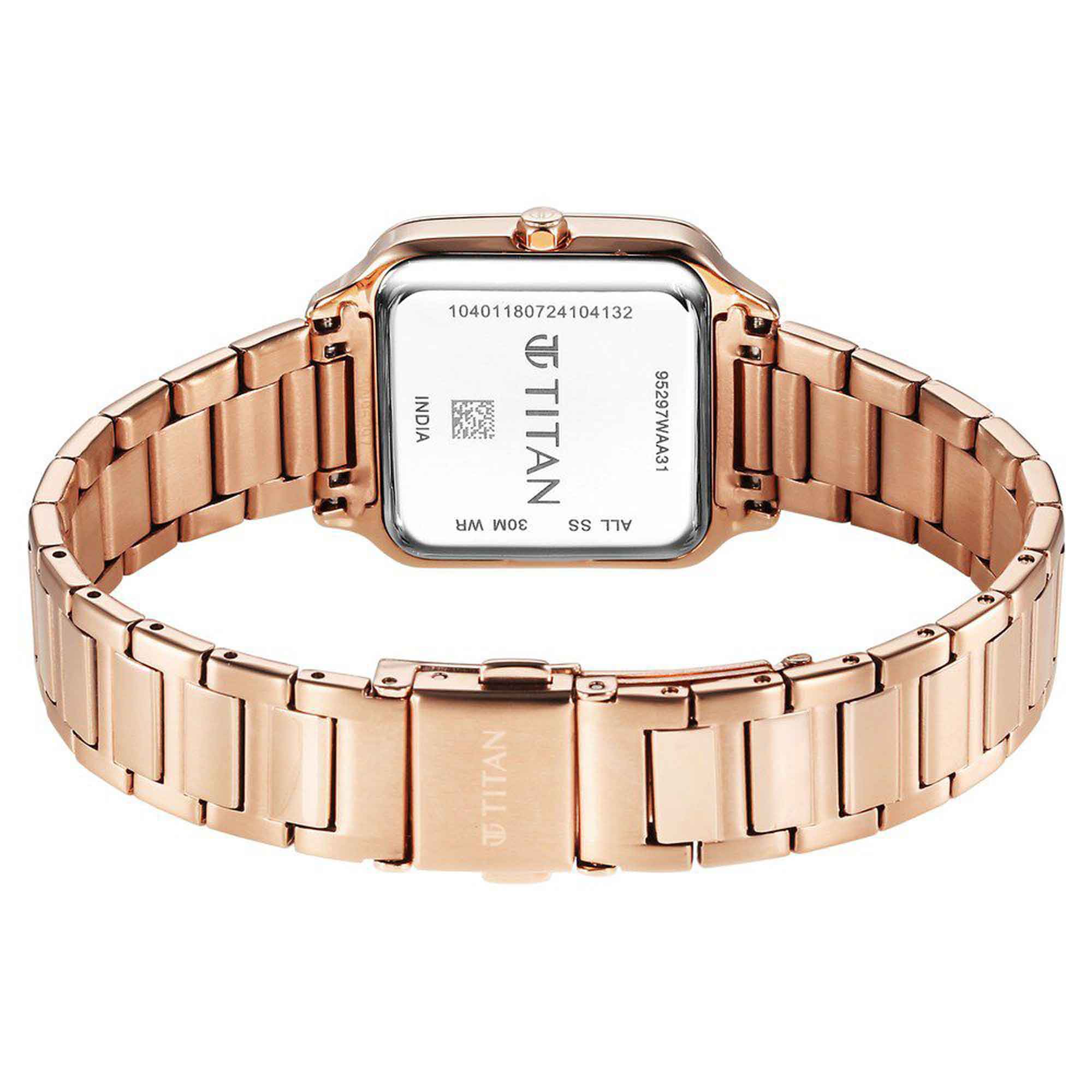 Titan Horizon Quartz Analog White Dial Stainless Steel Strap Watch For Women - Image 5
