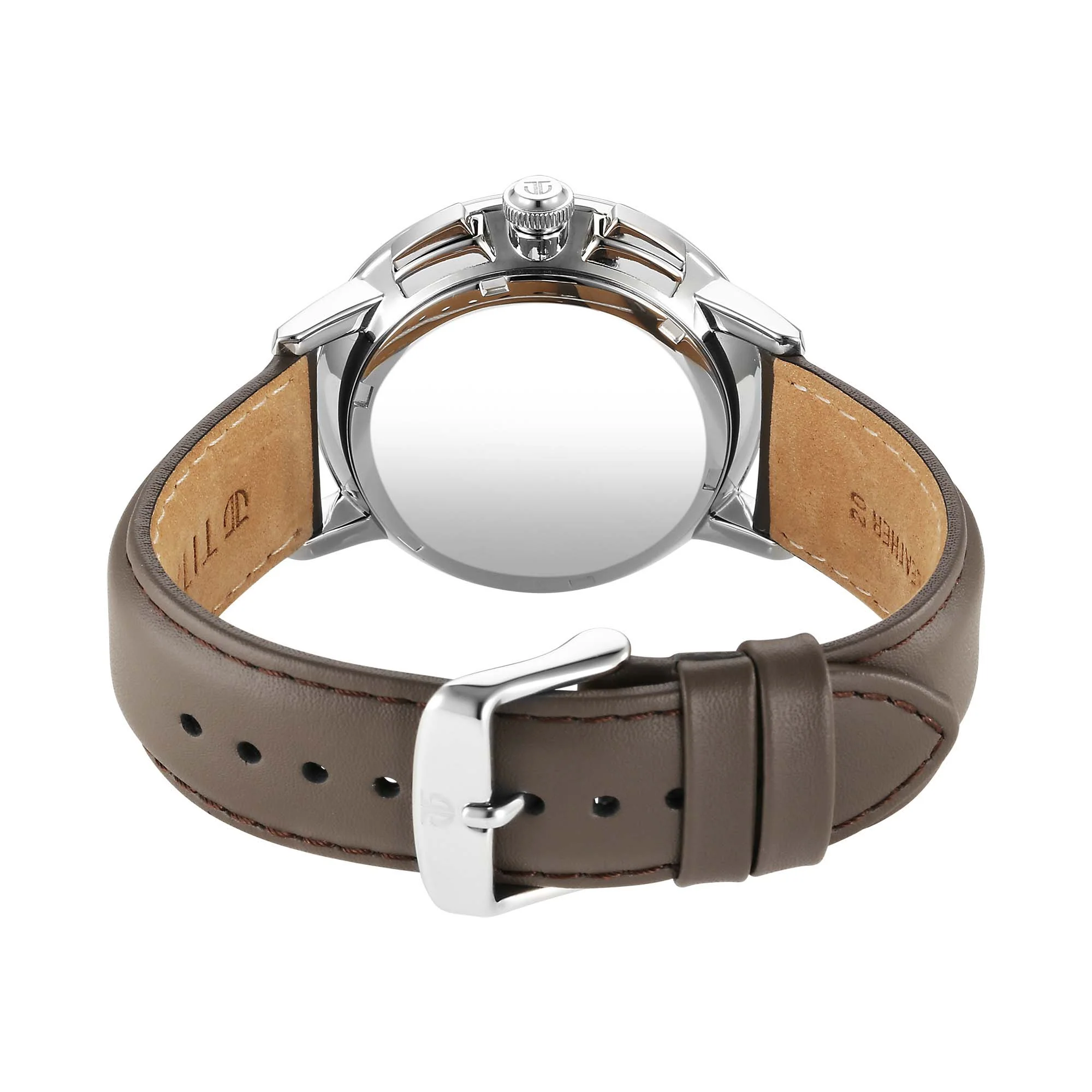 Titan Light leathers Multifunction Anthracite Dial Leather Strap Watch For Men - Image 3