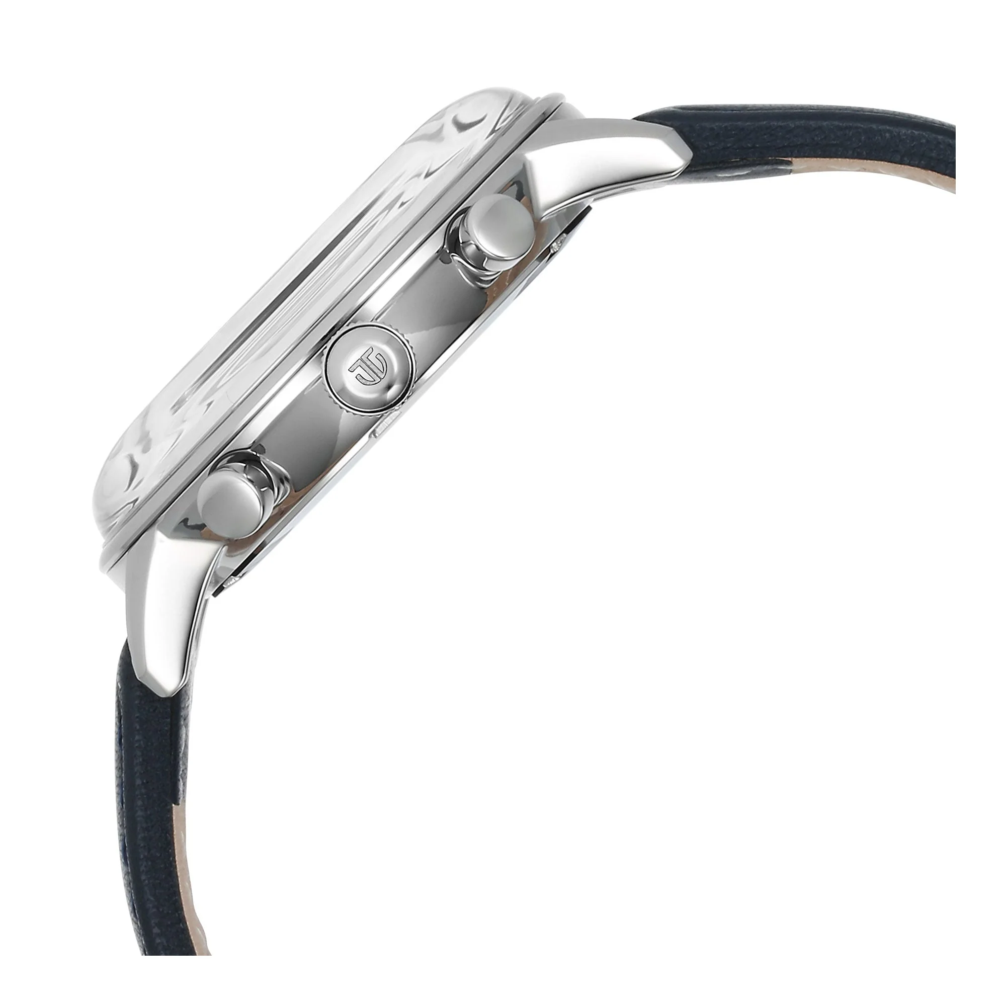 Titan Light Leathers Quartz Multifunction Black Dial Stainless Steel Strap Watch for Men - Image 4
