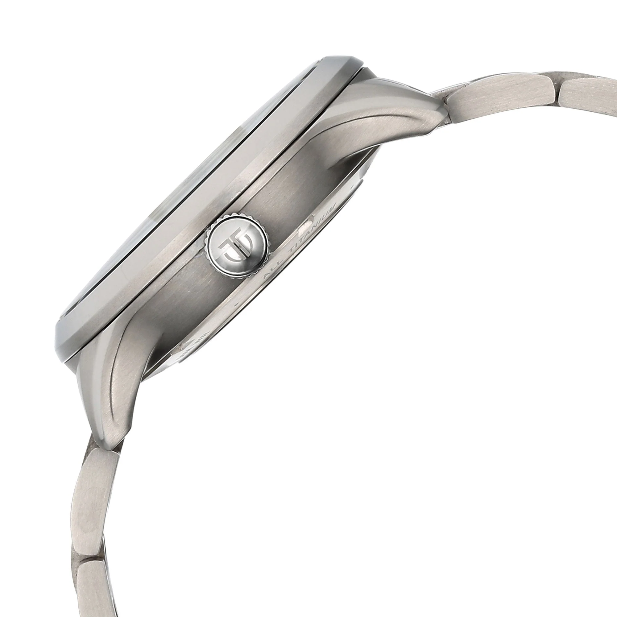 Titan Anthracite Dial Silver Titanium Strap Automatic Watch for Men - Image 4