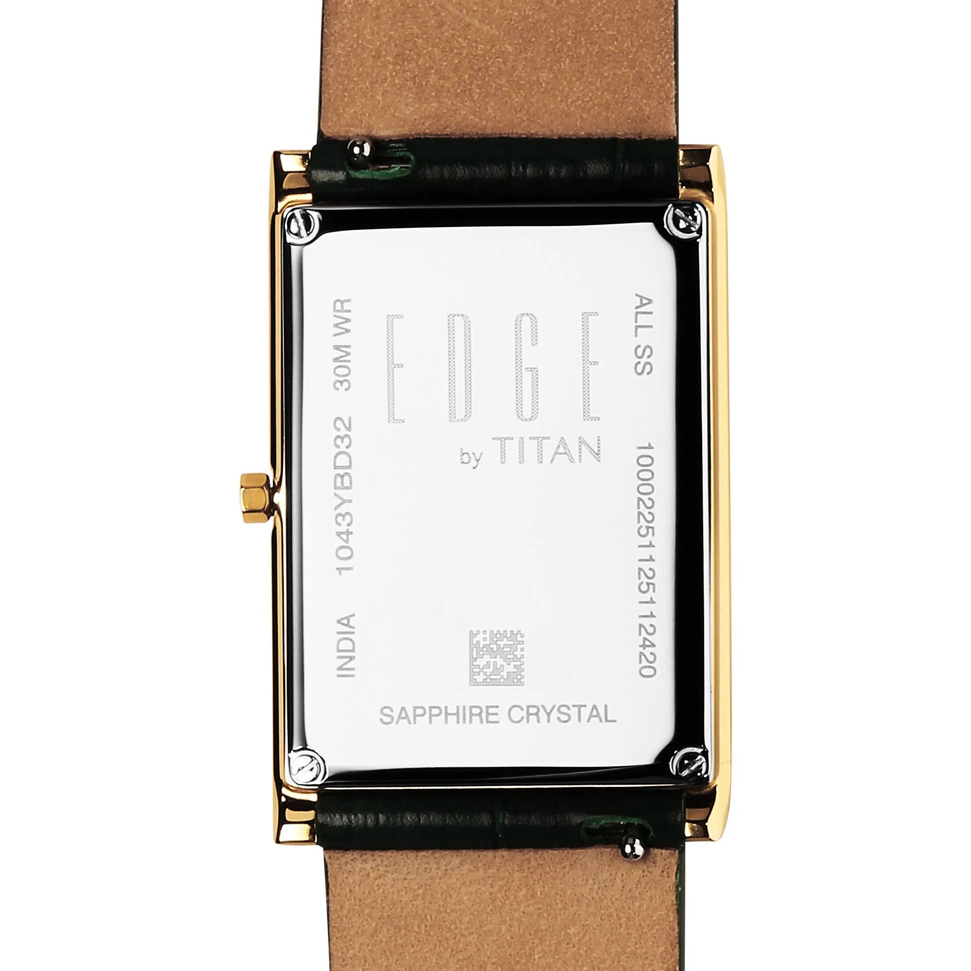 Titan Monture Green Rectangular Dial Leather Strap Analog Watch for Men - Image 5