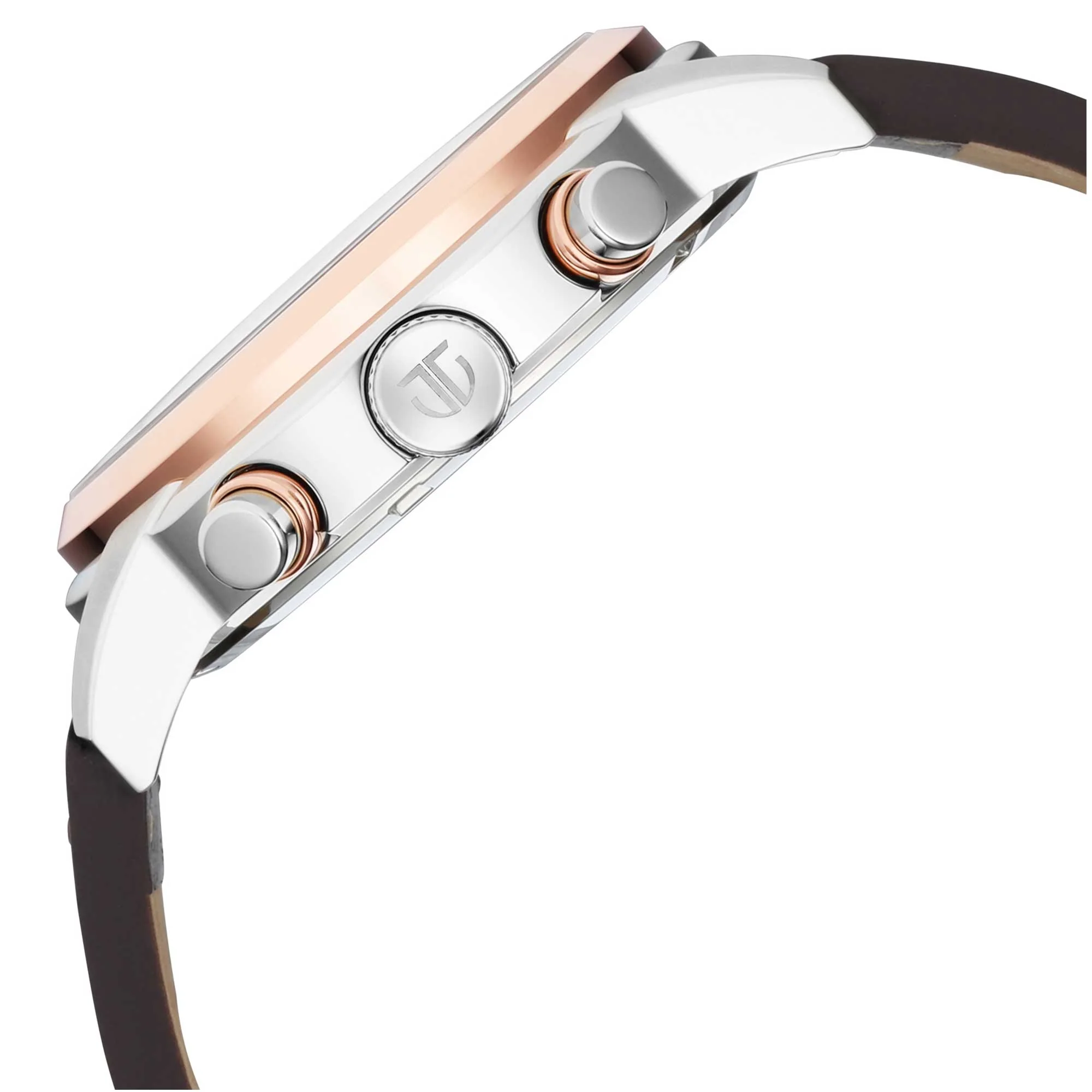 Titan Octane Silver Dial Leather Strap Multifunctional Watch for Men - Image 4