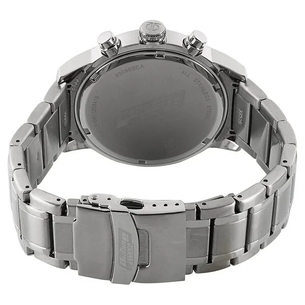 Titan Octane Chrono Black Dial Stainless Steel Strap watch for Men - Image 4