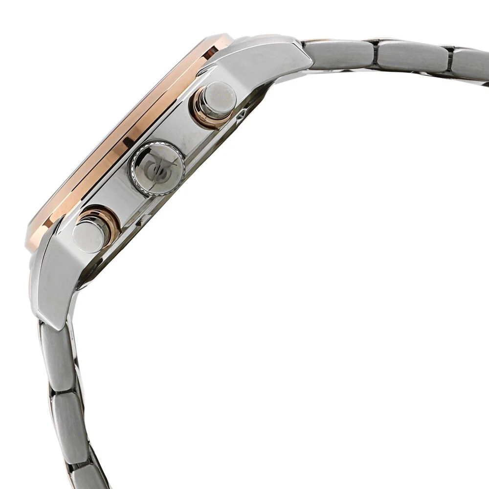Titan Octane White Dial Dual Color Stainless Steel Strap Chronograph Watch for Men - Image 3