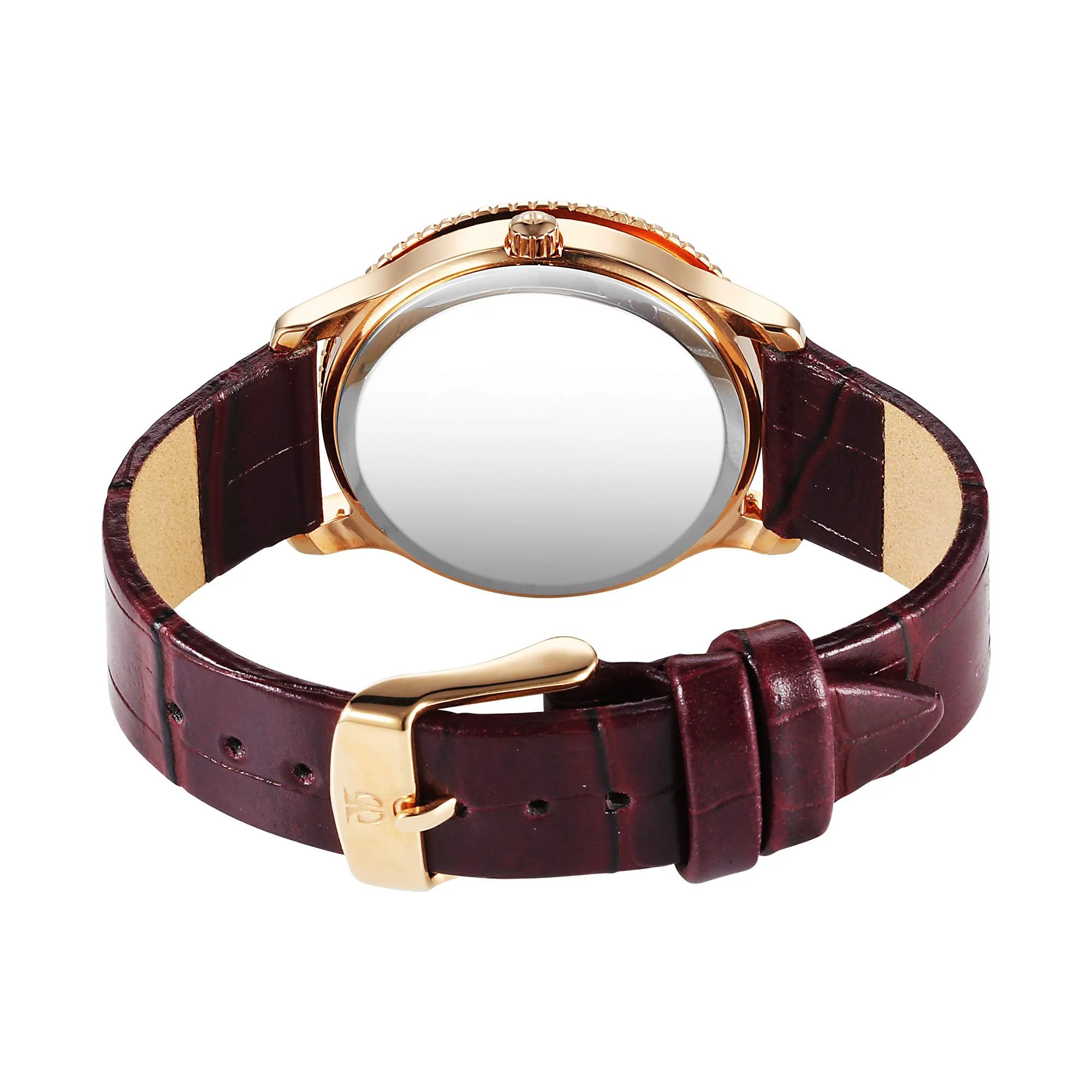 Titan Purple Sports Fashion Stainless Steel Maroon Round - Image 3