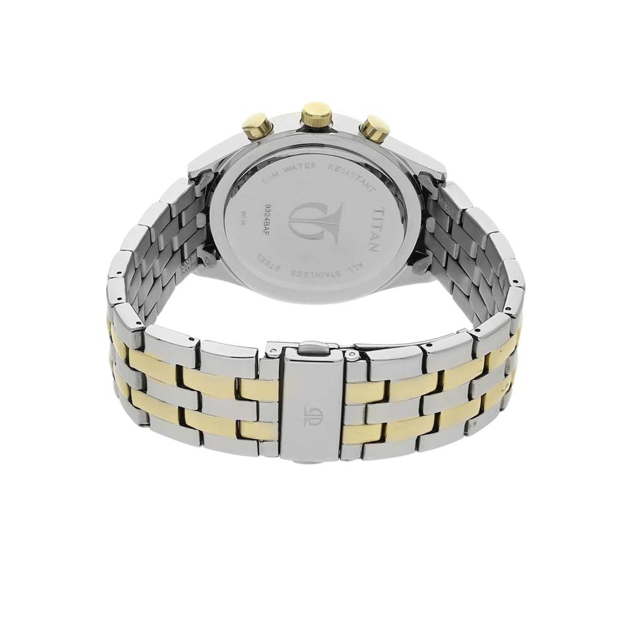 Titan Regalia Silver Dial Dual Color Stainless Steel Chronograph Analog Watch for Men - Image 4