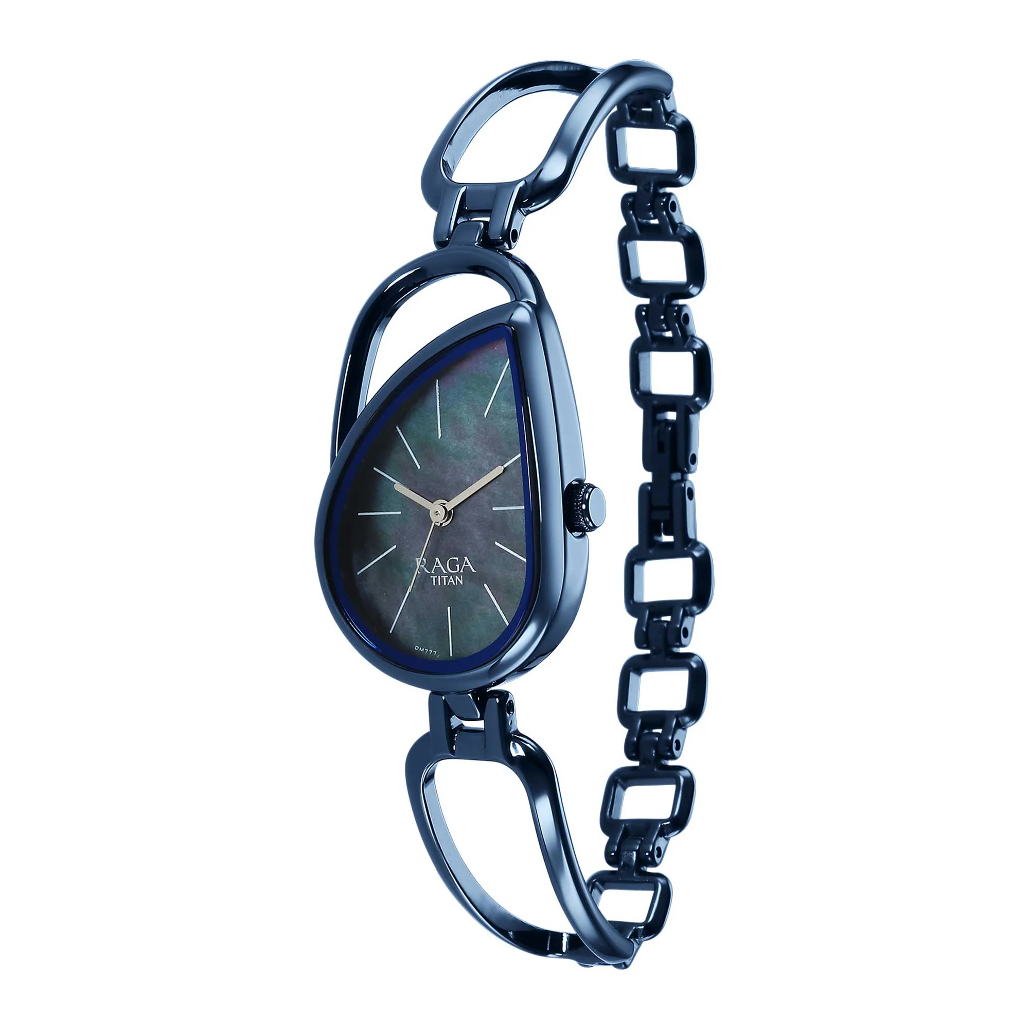 Titan Raga Chic Quartz Analog Blue Dial Blue Metal Strap Watch for Women - Image 4