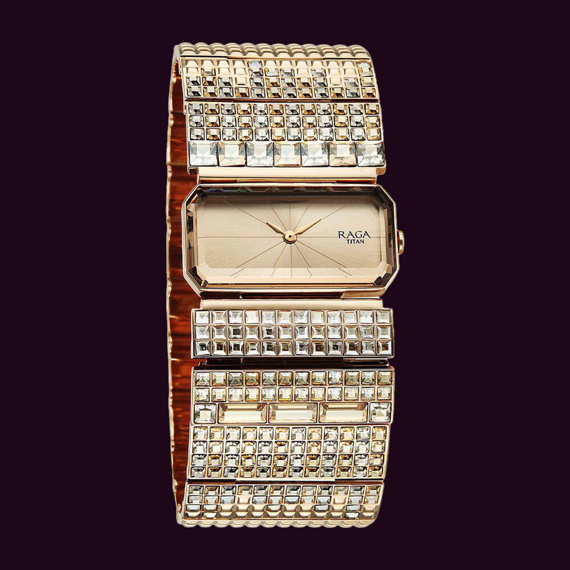 Titan Raga Cocktails Quartz Analog Rose Gold Dial Stainless Steel Strap Watch For Women - Image 2