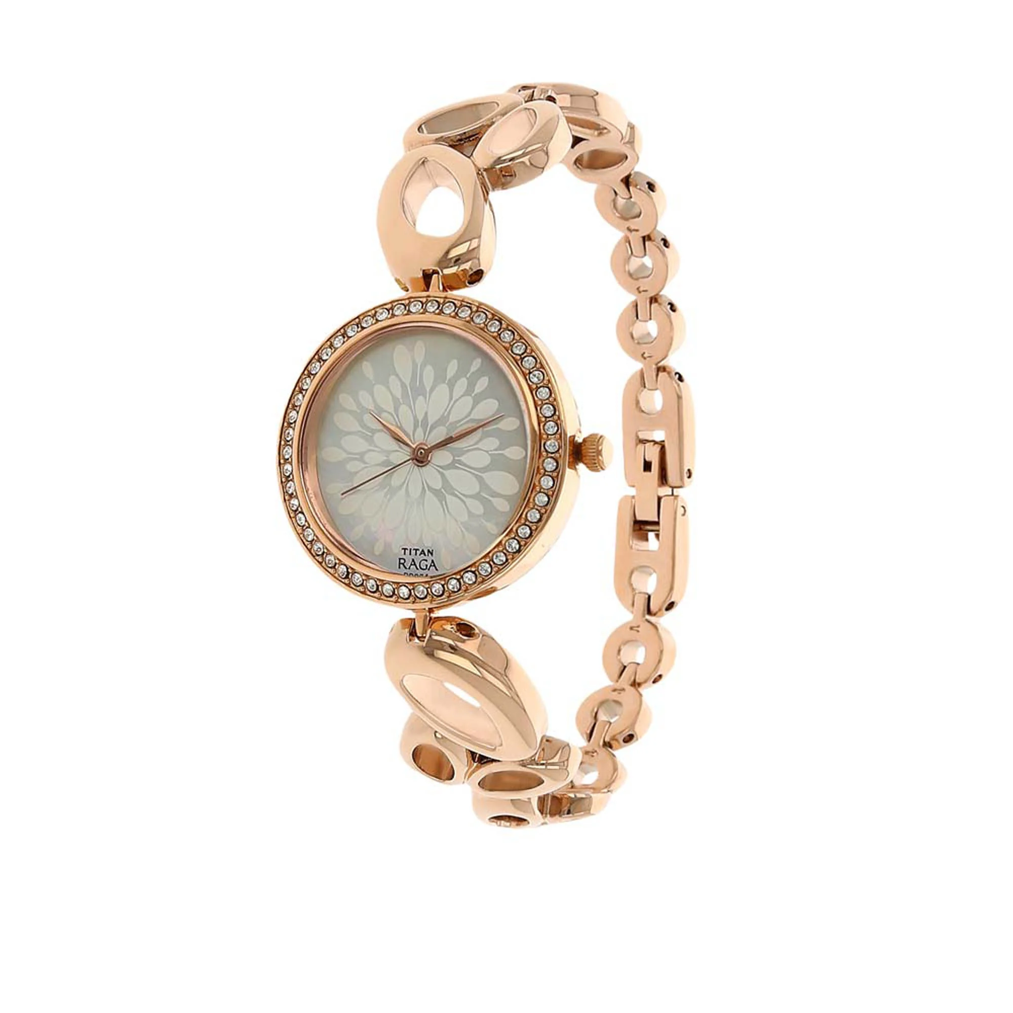 Titan Raga Garden of Eden Mother of Pearl Dial Analog Metal Strap watch for Women - Image 2