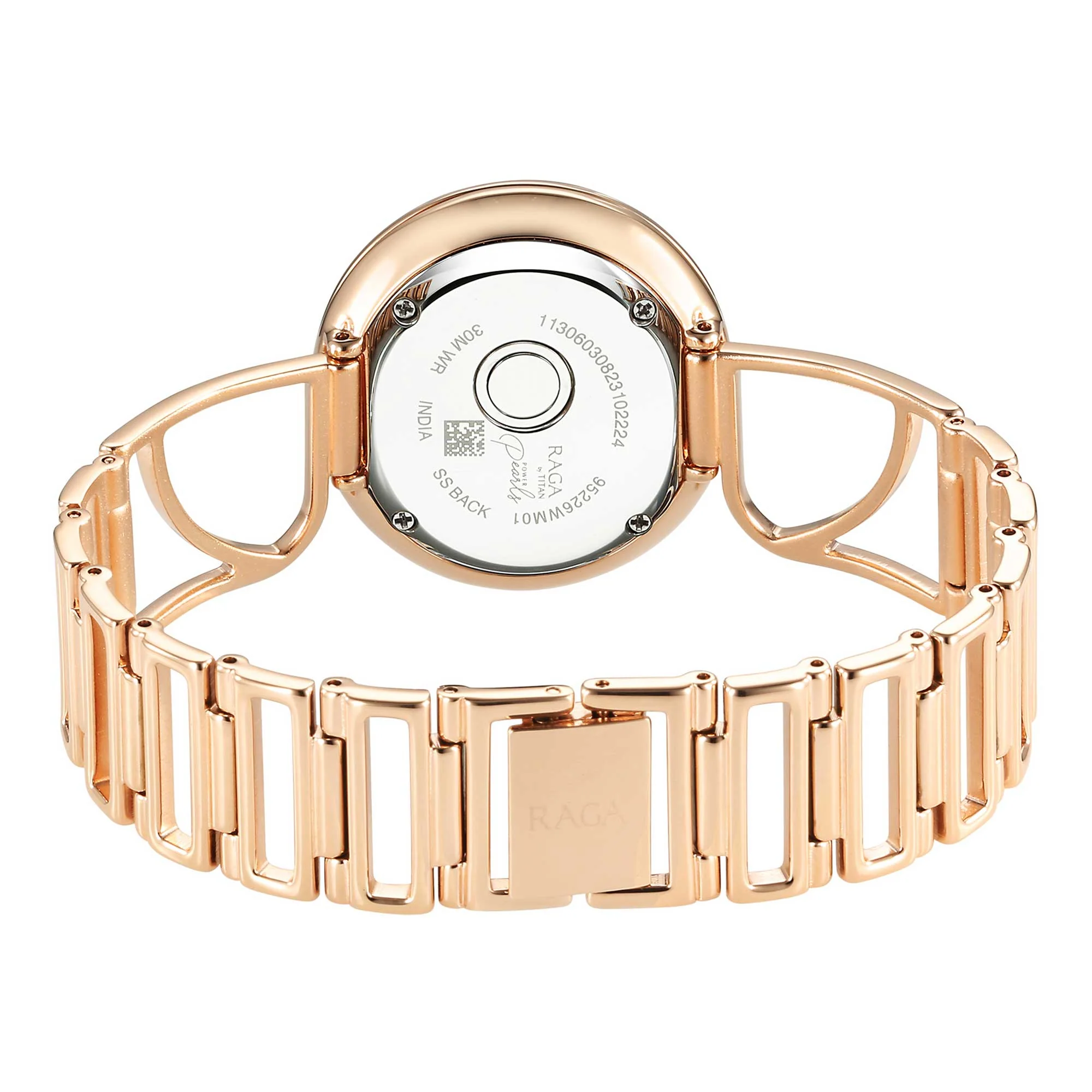 Titan Raga Mother of Pearl Dial Metal Strap Analog Watch for Women - Image 5