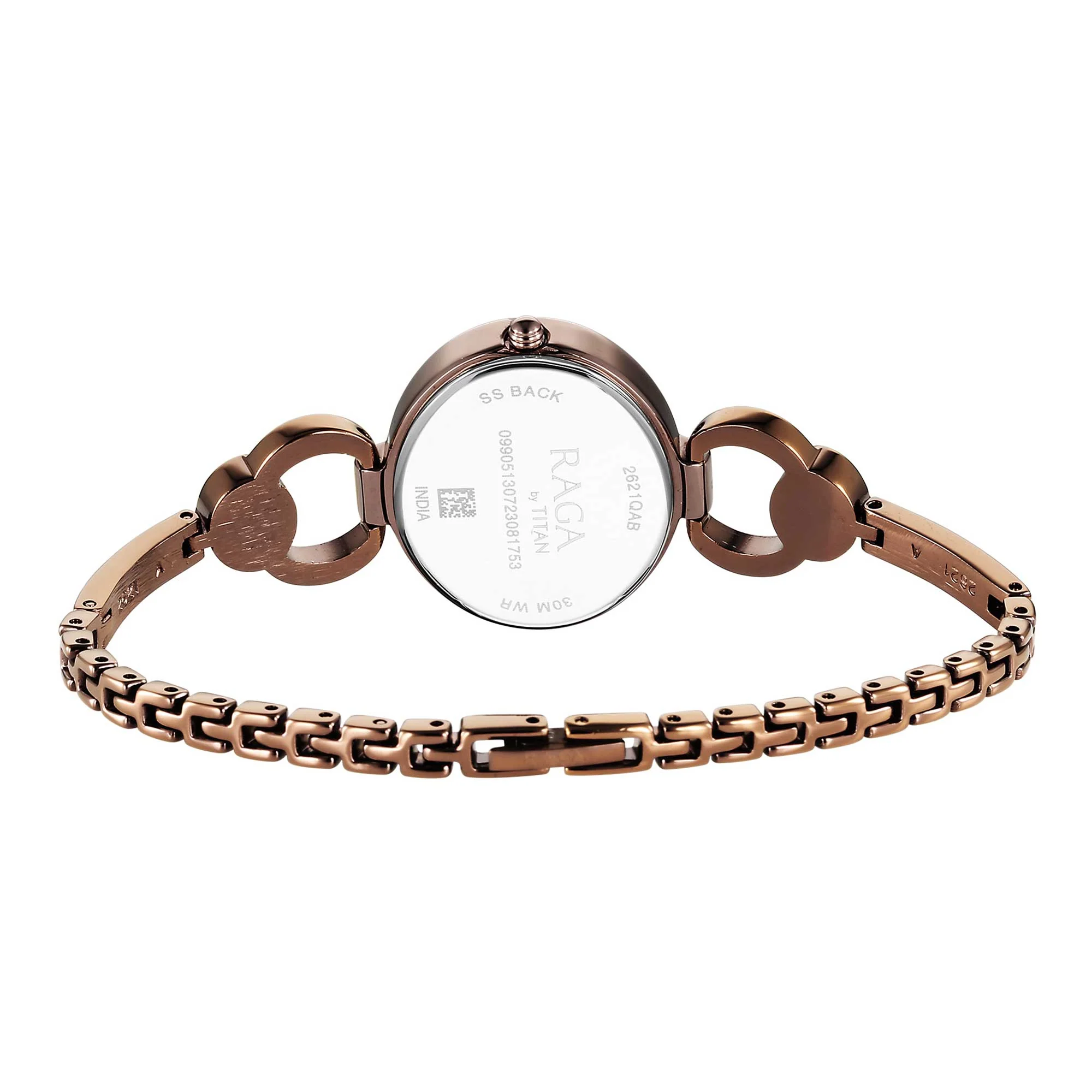 Titan Raga Viva Quartz Analog Champagne Dial Metal Strap Watch for Women - Image 6