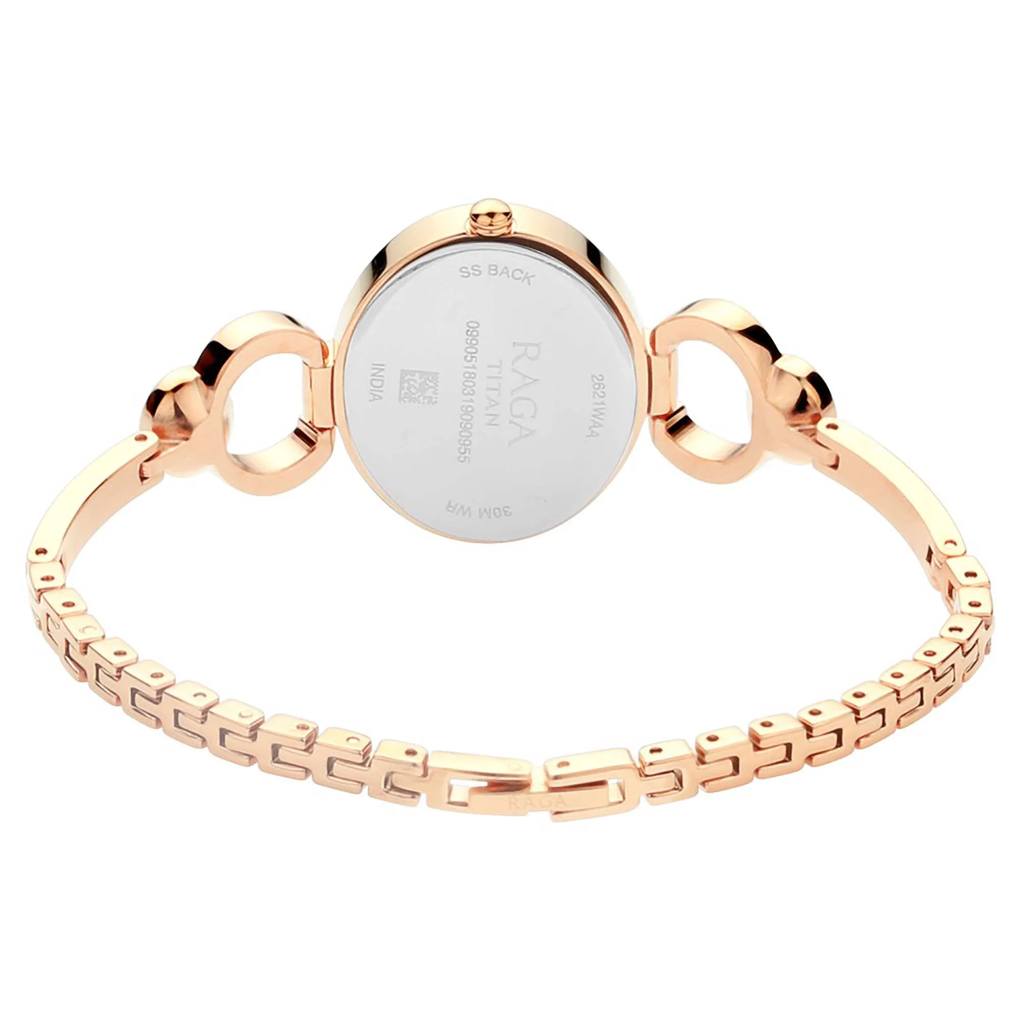 Titan Raga Viva Rose Gold Dial Analog with Day and Date Metal Strap Watch for Women - Image 4