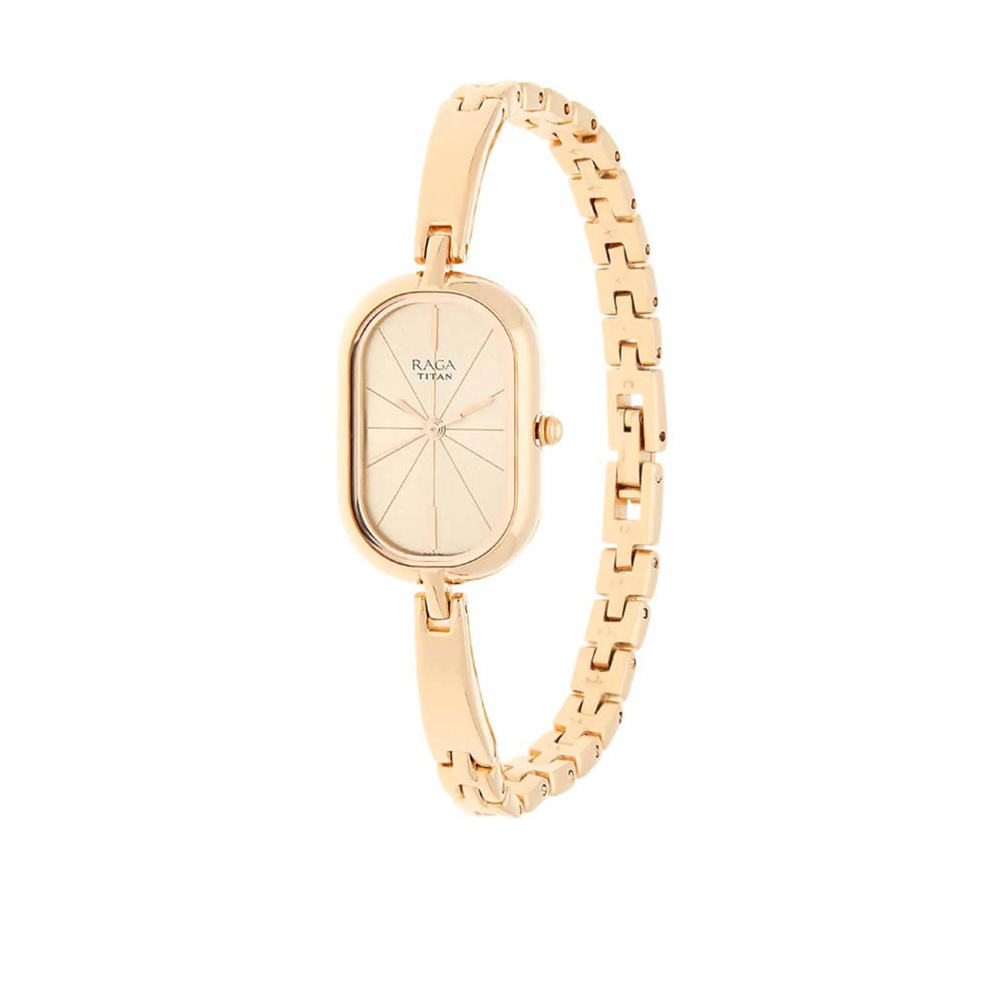 Titan Raga Viva Rose Gold Dial Women Watch With Metal Strap - Image 3