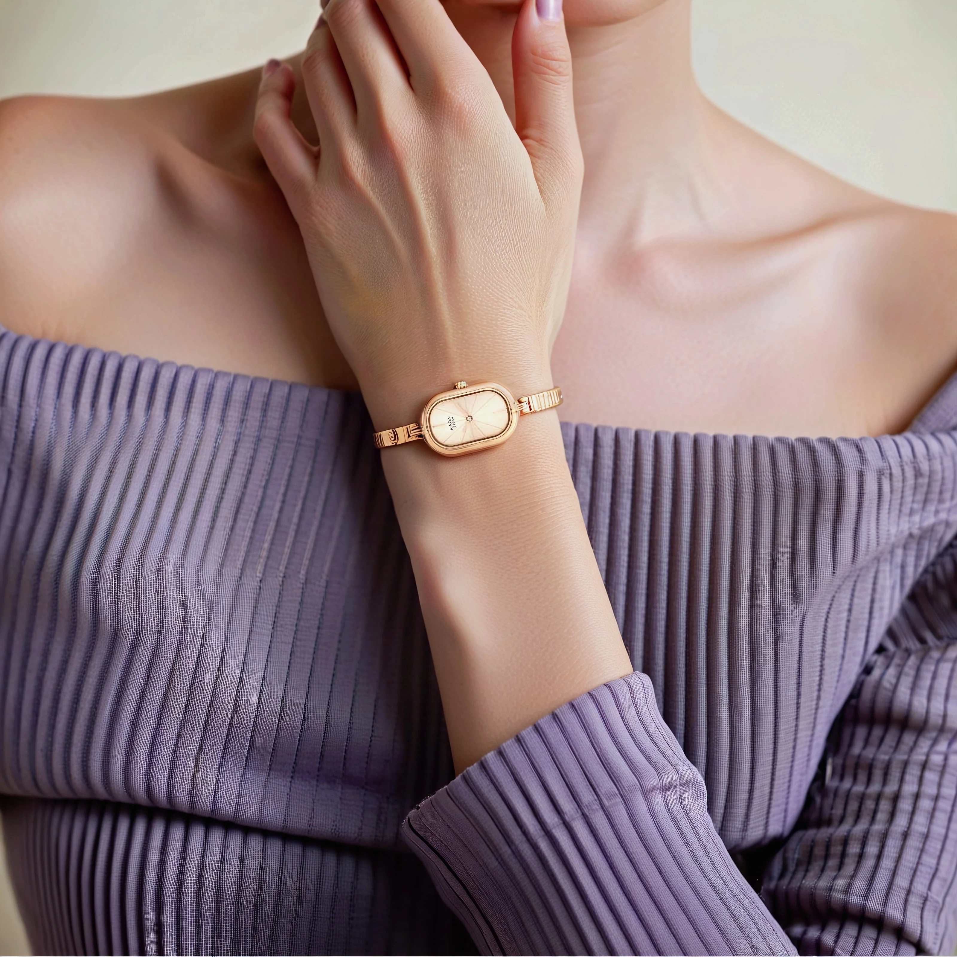 Titan Raga Viva Rose Gold Dial Women Watch With Metal Strap - Image 6