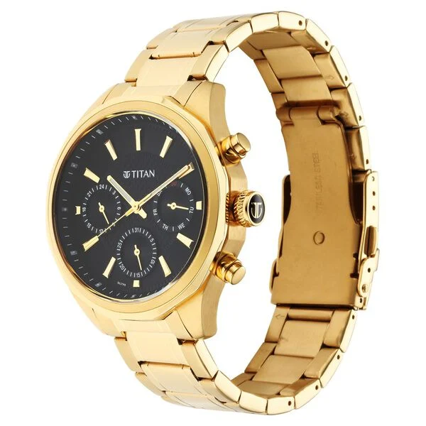 Titan Regalia Opulent Silver Dial Quartz Multifunction Stainless Steel Strap watch for Men - Image 3