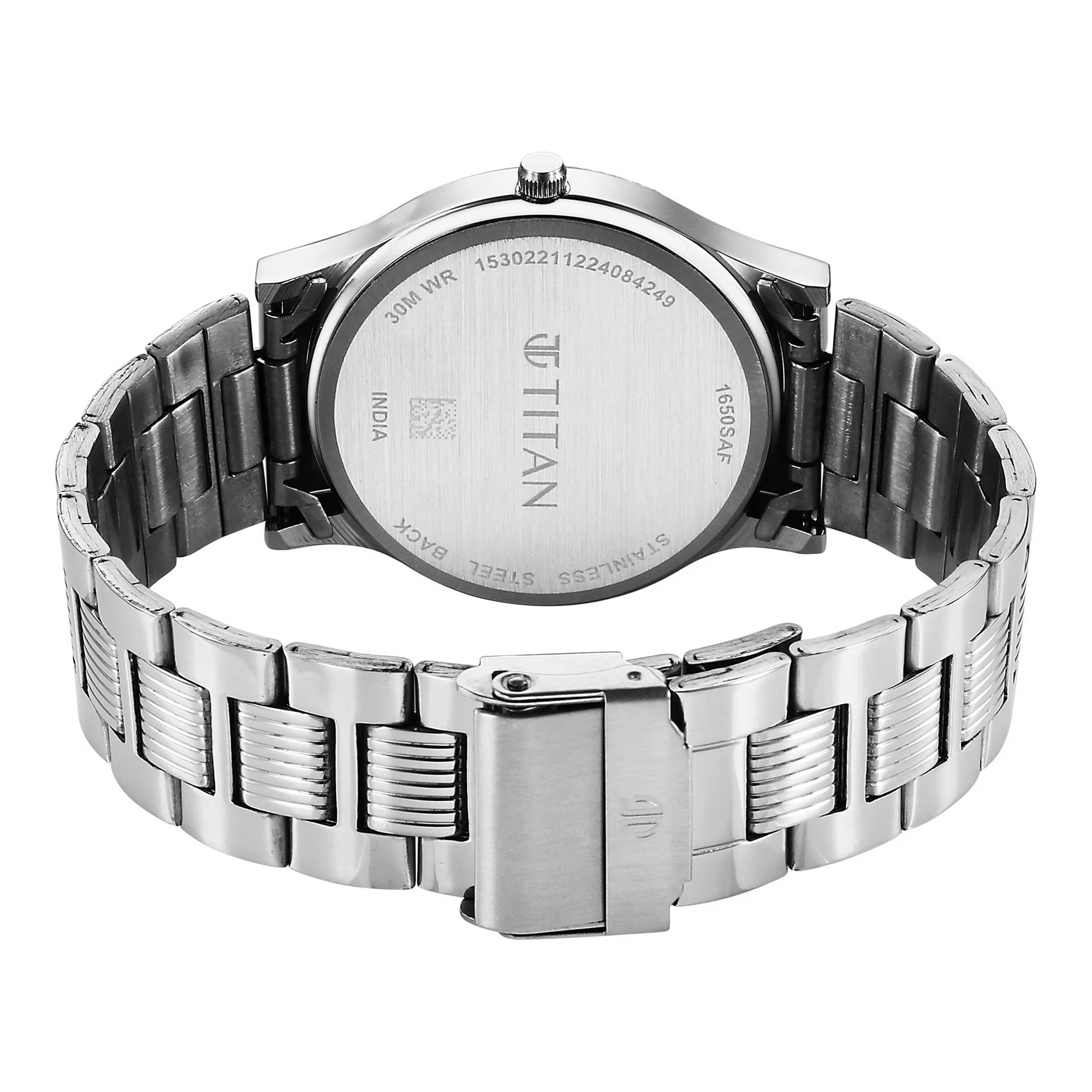 Titan Siler Dial Metal Strap Analog with Day Date Watch for Men - Image 5