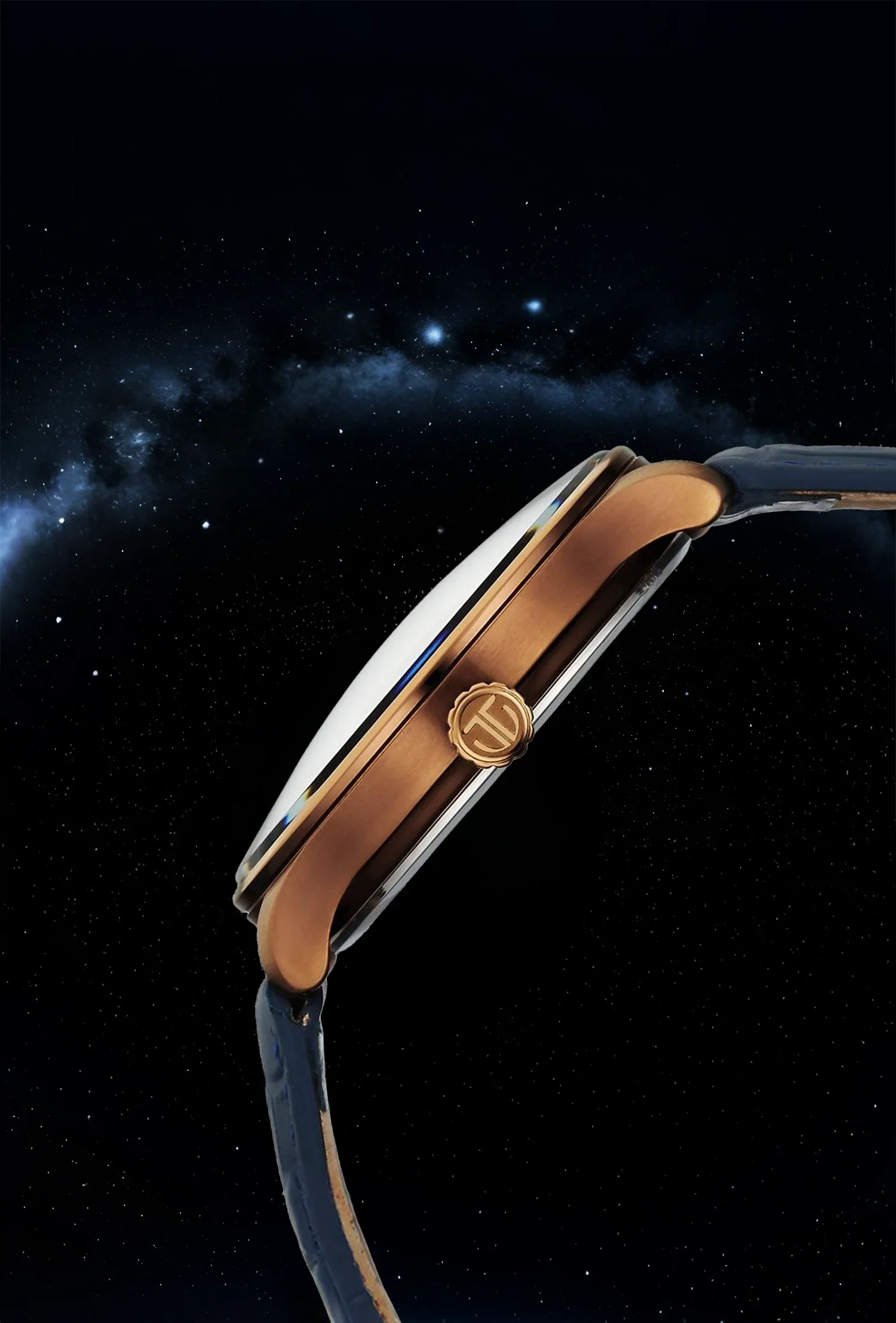 Titan Stellar Earth Disc Blue Dial Watch - Image 5