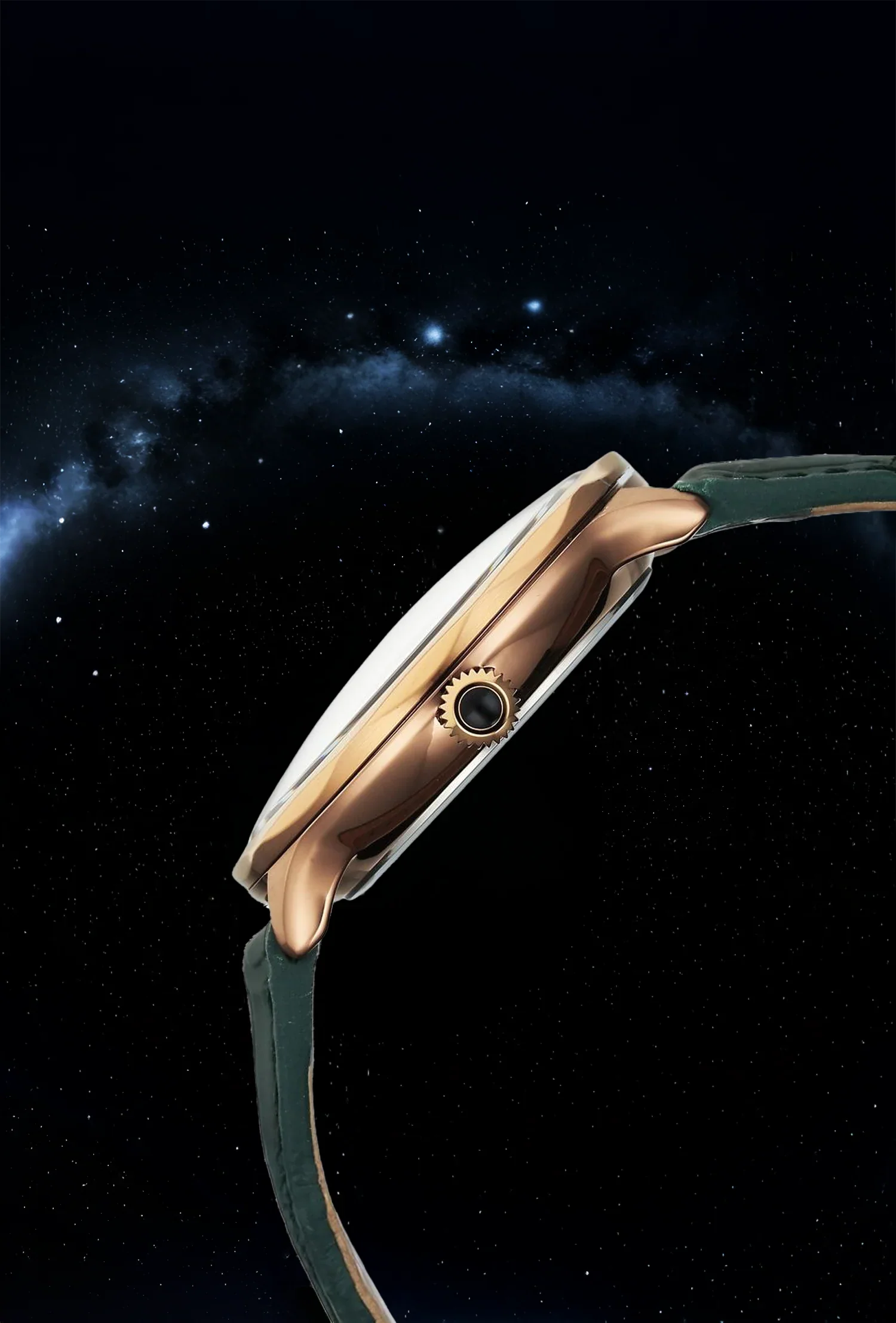 Titan Stellar Analog with Sun Moon Disc Green Dial Watch - Image 5