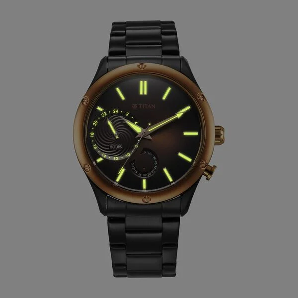 Titan Stellar Brown Dial Multifunctional Analog Watch - Image 3