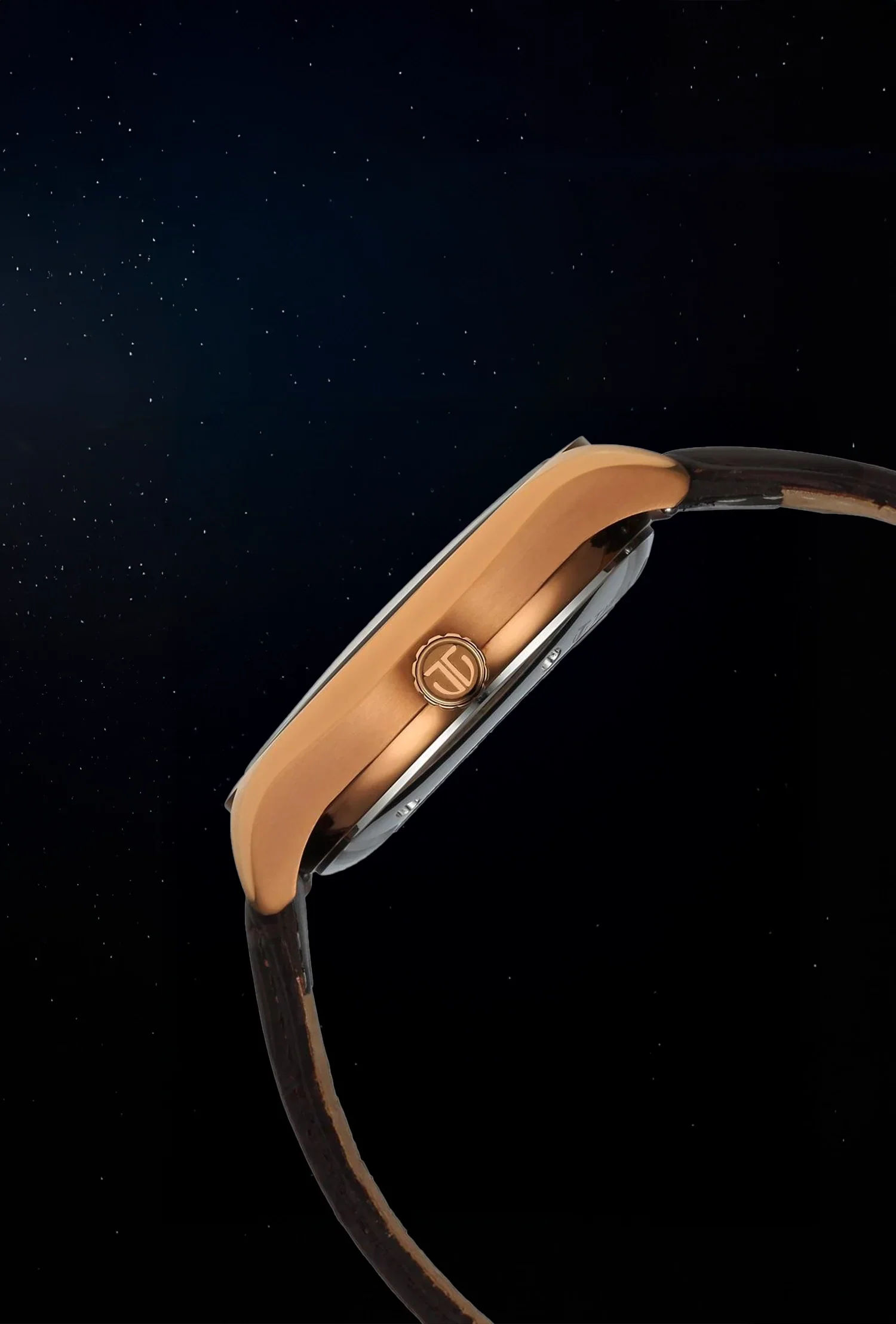 Titan Stellar Starburst Brown Dial Concealed Automatic Watch - Image 5
