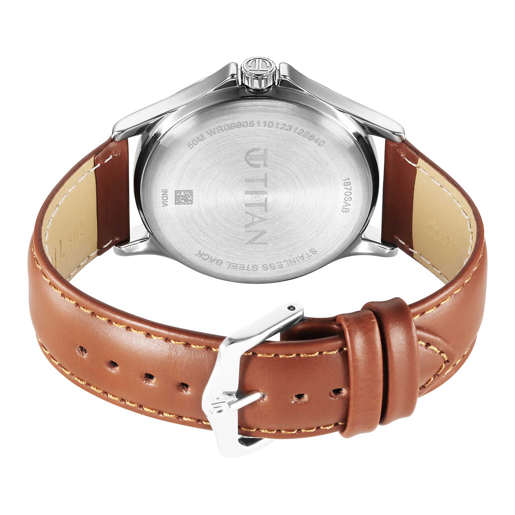 Titan Quartz Analog with Day and Date Black Dial Watch for Men - Image 5