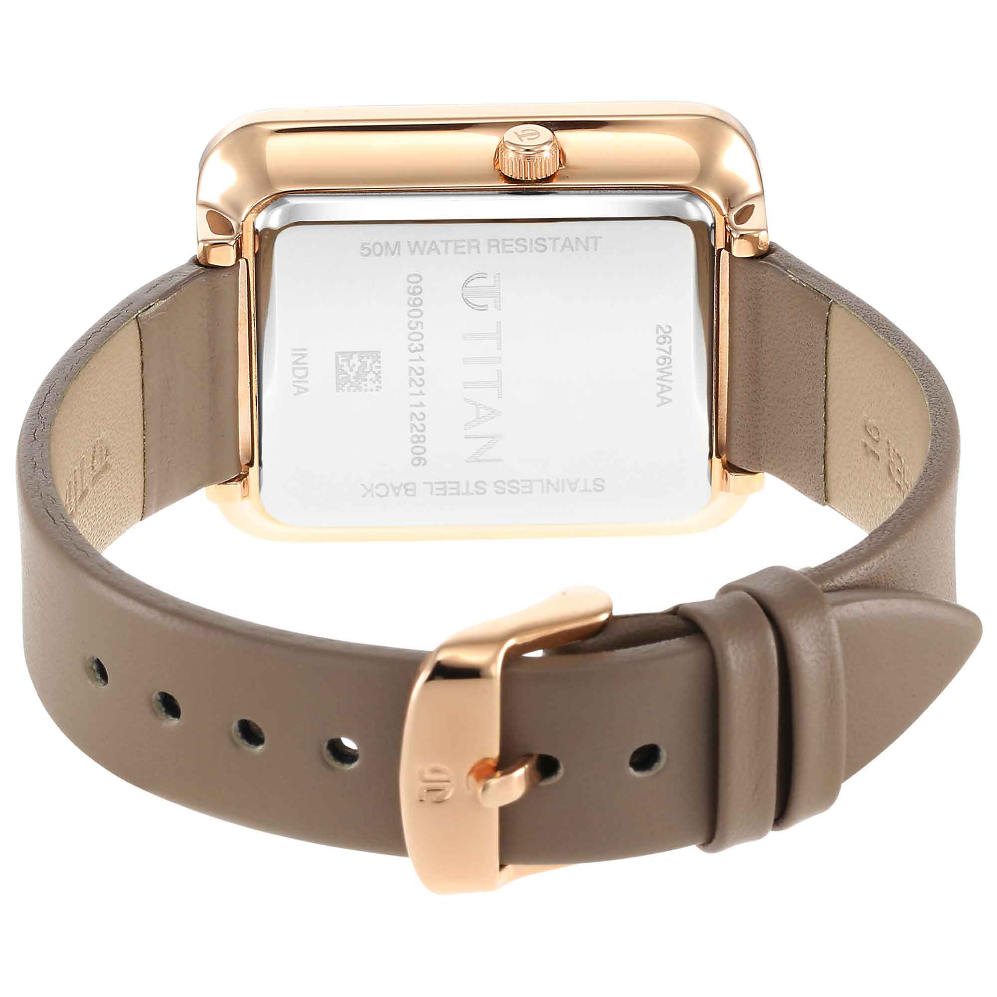 Titan Wander Green MOP Analog Leather Strap watch for Women - Image 6