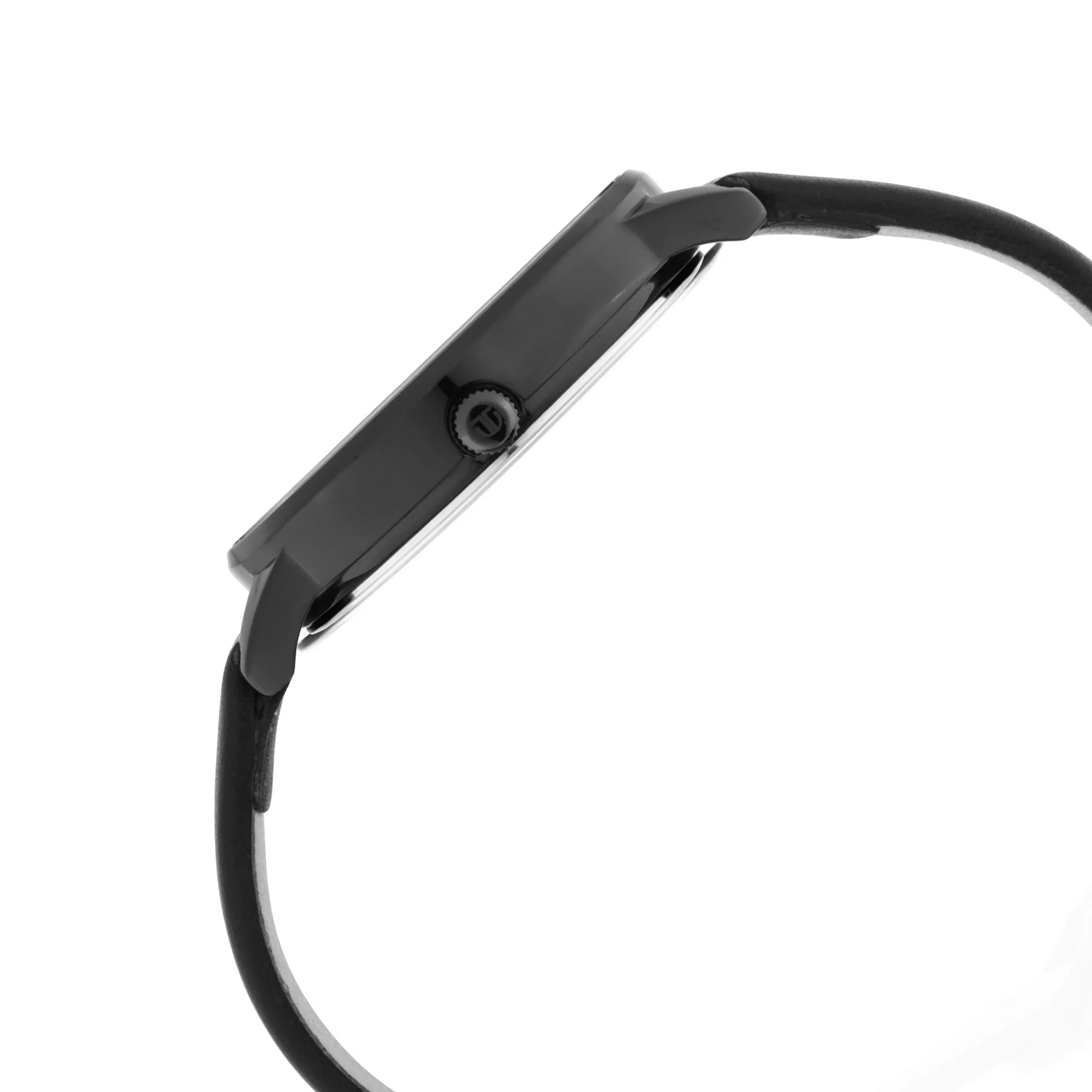 Titan Women's Precision Simplicity Watch: Black Gradient Dial with Leather Strap - Image 4