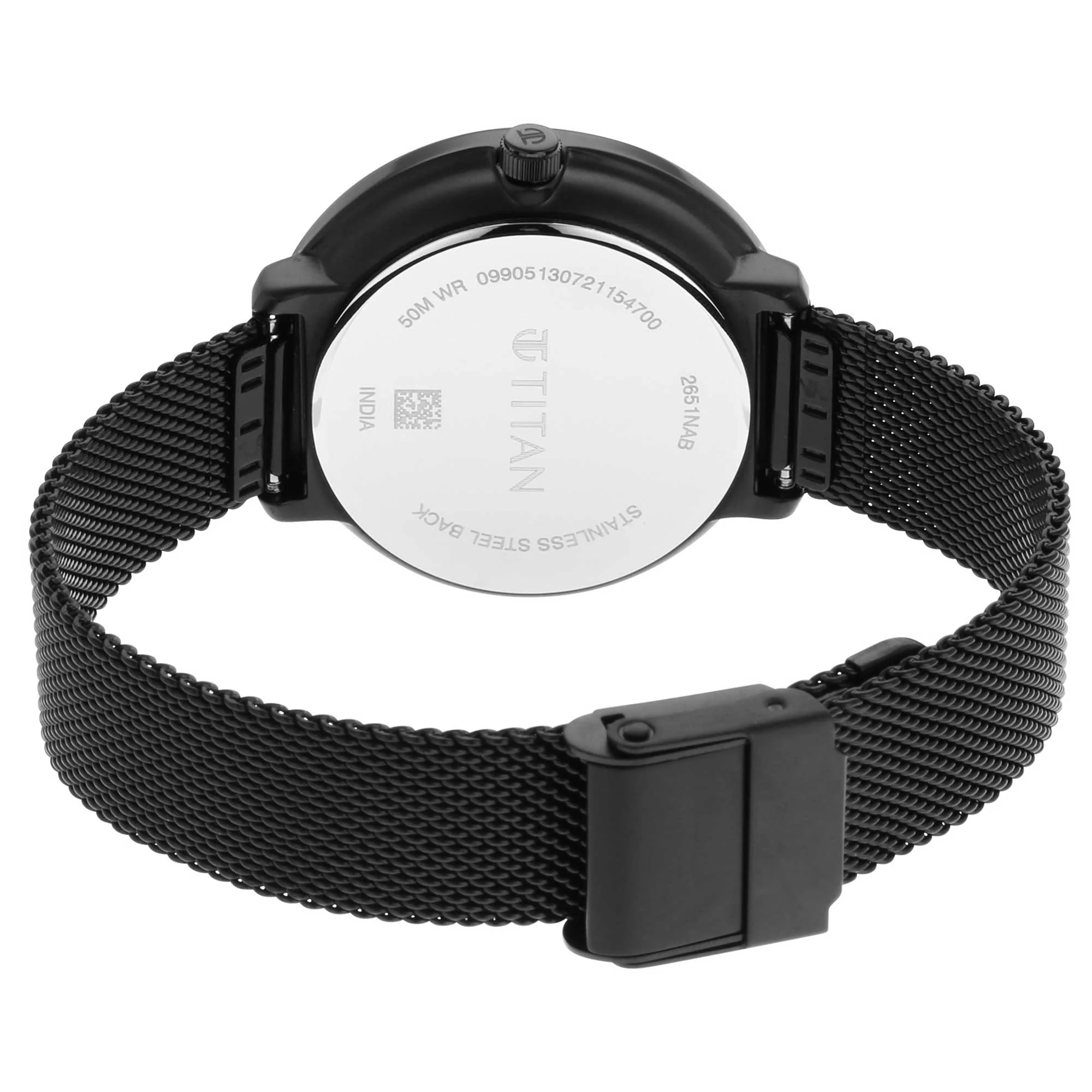 Titan Women's Svelte Green: Multi-Function Watch with Metal Strap - Image 4