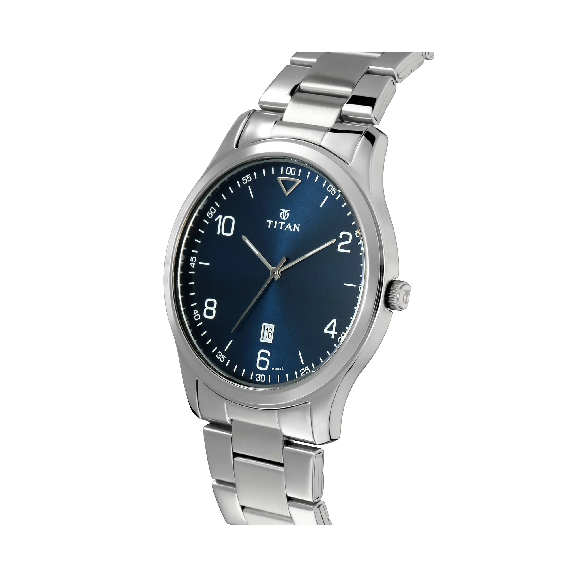 Titan Workwear Blue Dial Analog with Date Stainless Steel Strap watch for Men - Image 2